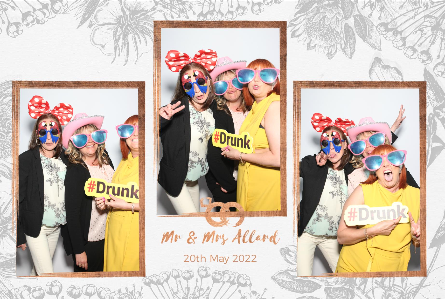 Mr and Mrs Allard  | View more photos from the event at gallery.myphotoboothexperience.co.uk/u/MyPhotoBoothExperienceLtd/Mr-and-Mrs-Allard