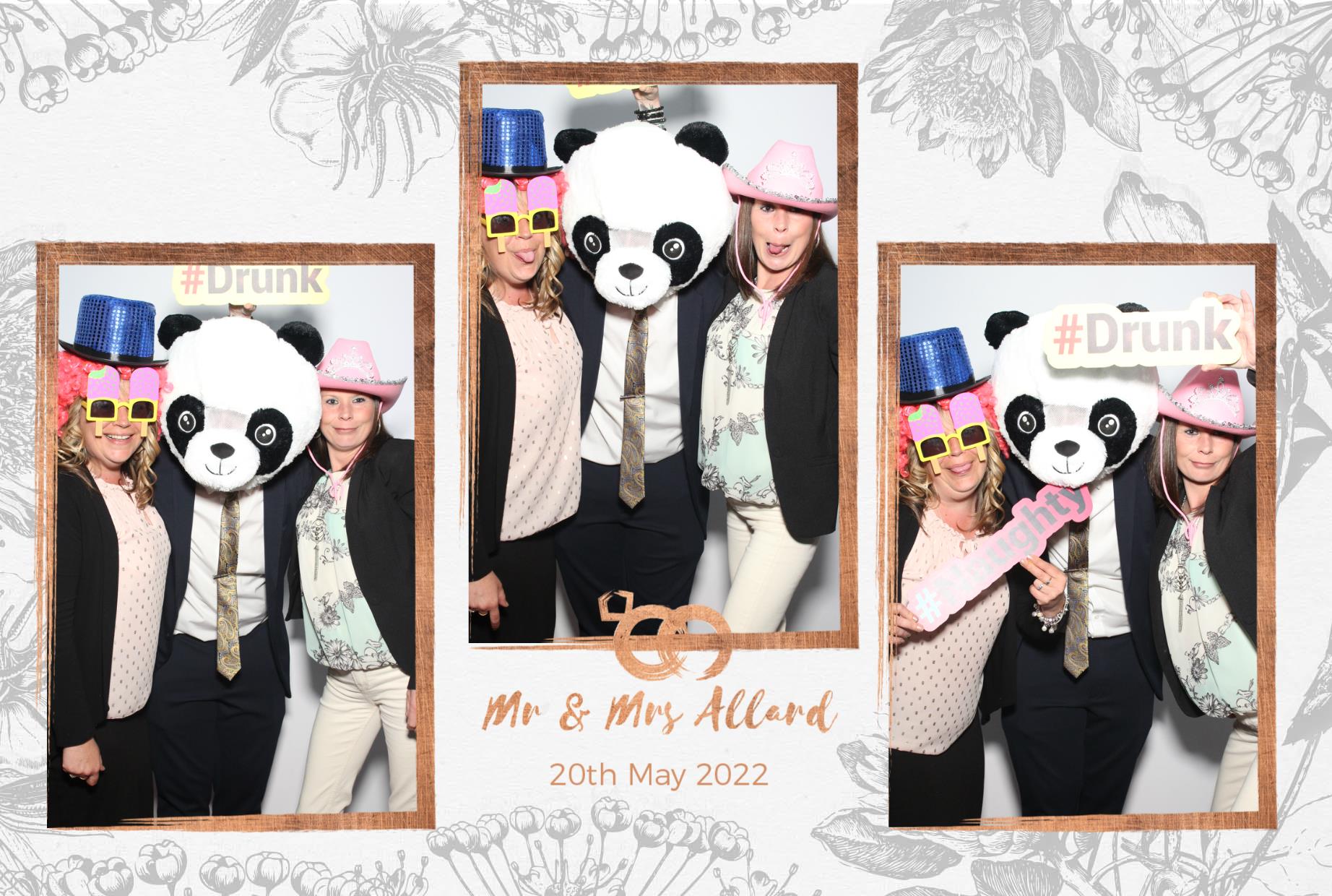 Mr and Mrs Allard  | View more photos from the event at gallery.myphotoboothexperience.co.uk/u/MyPhotoBoothExperienceLtd/Mr-and-Mrs-Allard