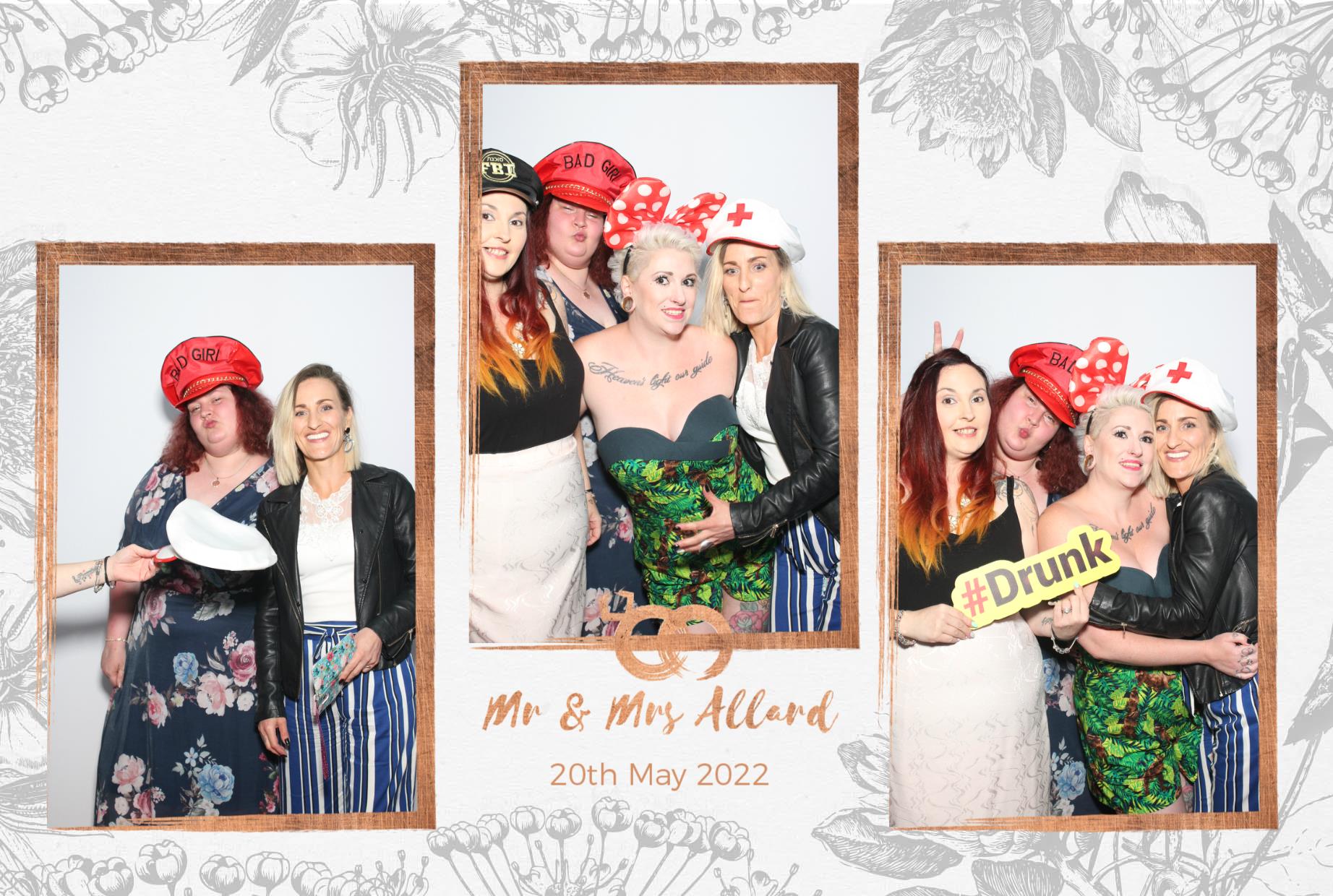 Mr and Mrs Allard  | View more photos from the event at gallery.myphotoboothexperience.co.uk/u/MyPhotoBoothExperienceLtd/Mr-and-Mrs-Allard