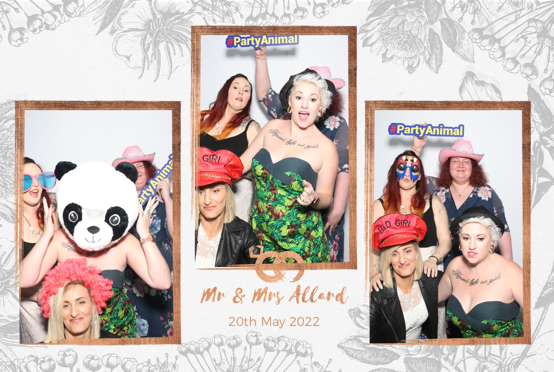 Mr and Mrs Allard  | View more photos from the event at gallery.myphotoboothexperience.co.uk/u/MyPhotoBoothExperienceLtd/Mr-and-Mrs-Allard
