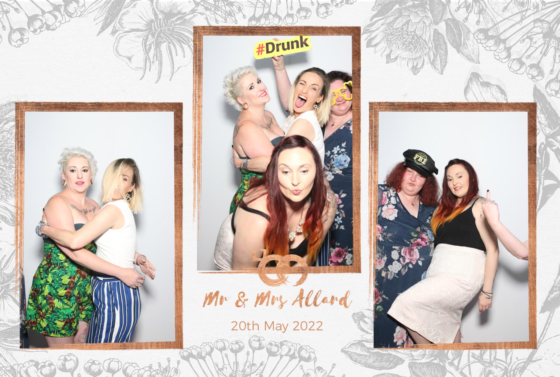 Mr and Mrs Allard  | View more photos from the event at gallery.myphotoboothexperience.co.uk/u/MyPhotoBoothExperienceLtd/Mr-and-Mrs-Allard