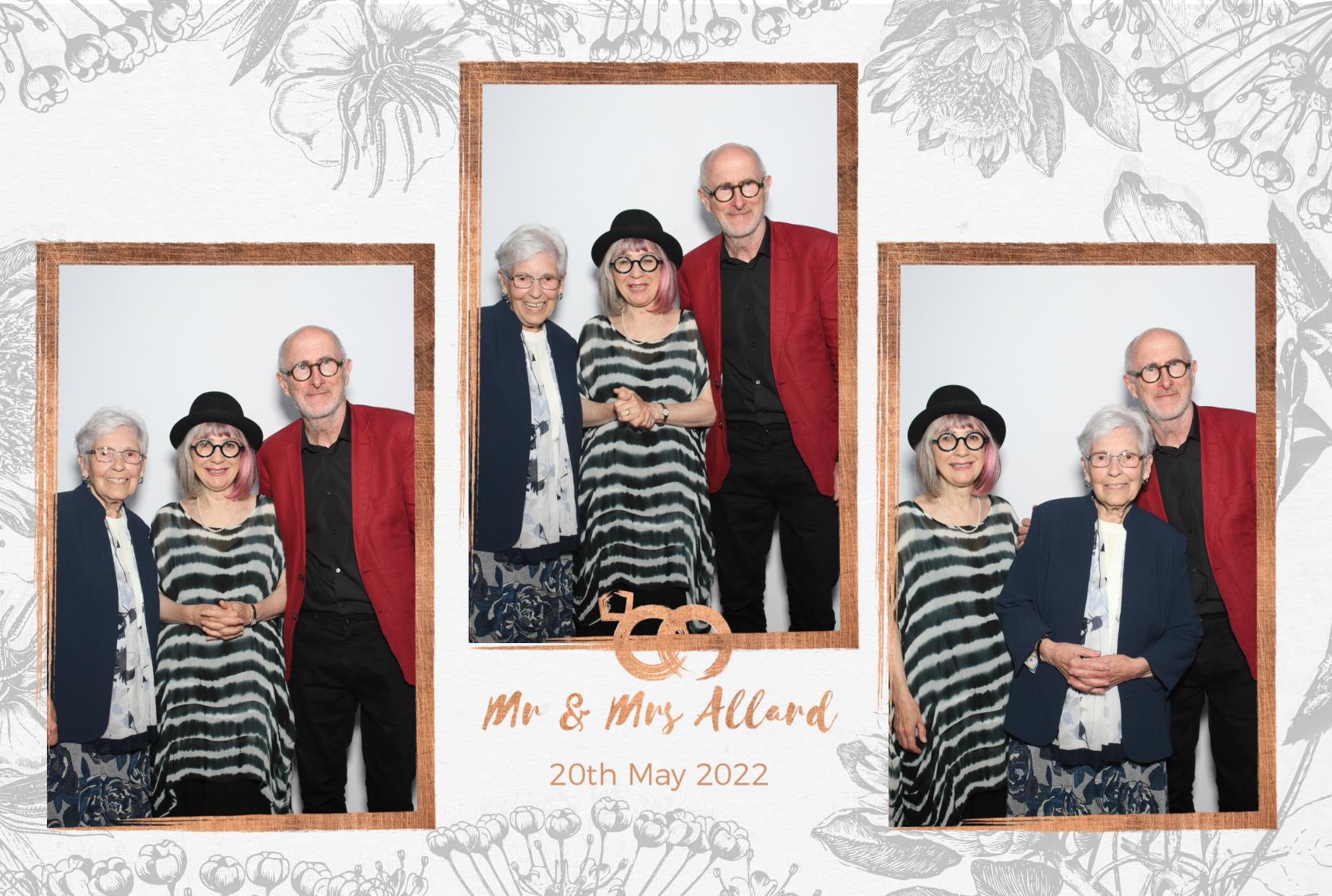 Mr and Mrs Allard  | View more photos from the event at gallery.myphotoboothexperience.co.uk/u/MyPhotoBoothExperienceLtd/Mr-and-Mrs-Allard