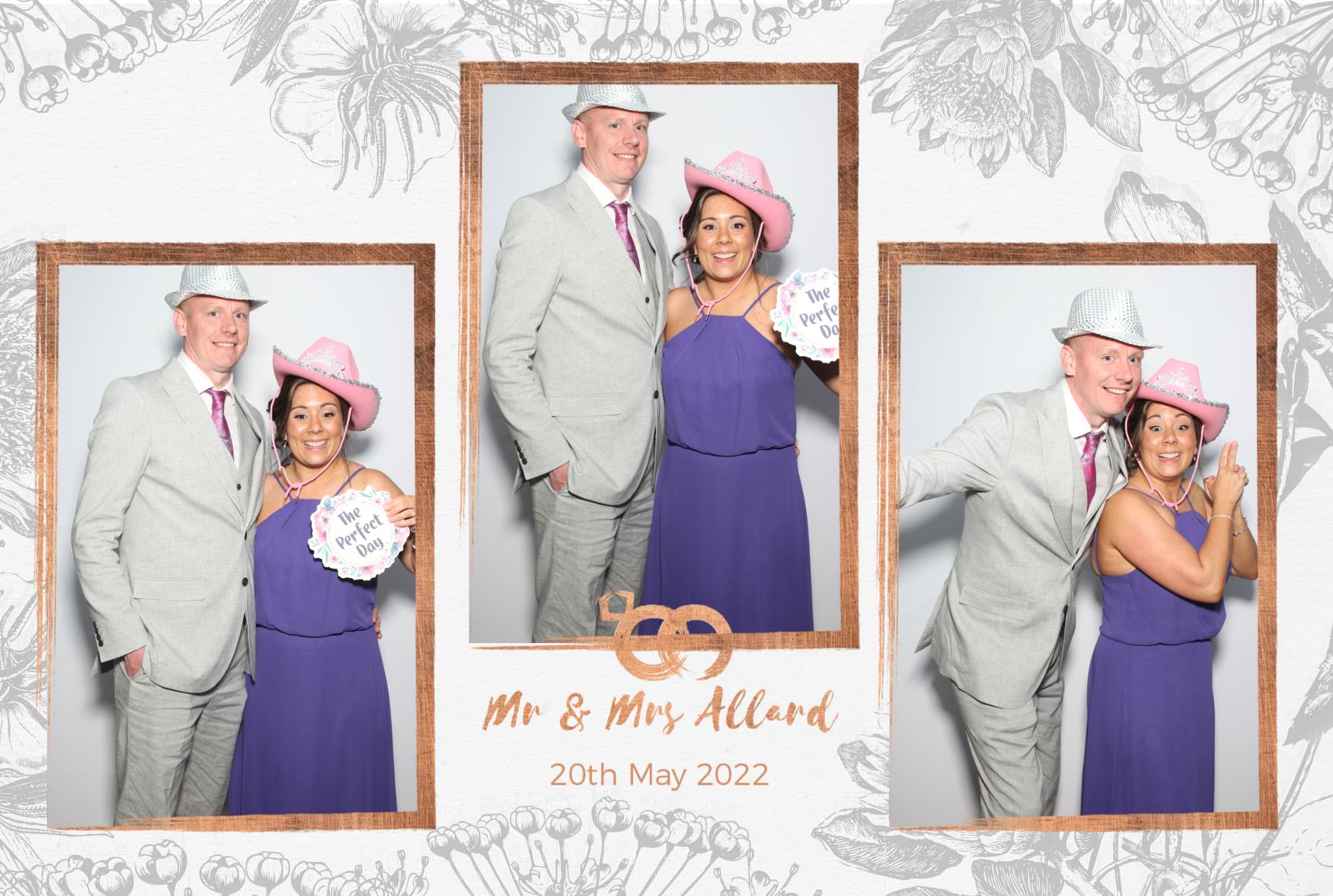 Mr and Mrs Allard  | View more photos from the event at gallery.myphotoboothexperience.co.uk/u/MyPhotoBoothExperienceLtd/Mr-and-Mrs-Allard