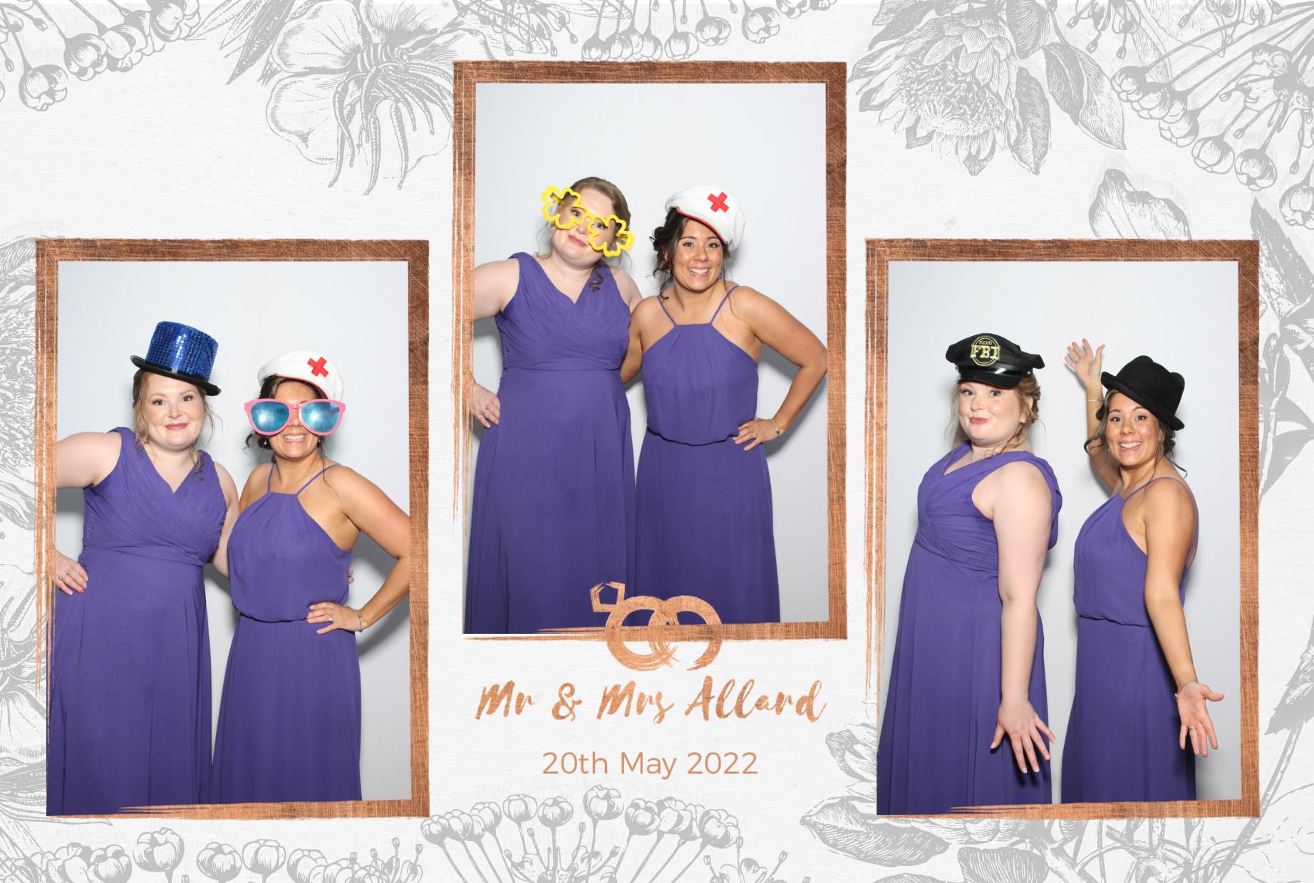 Mr and Mrs Allard  | View more photos from the event at gallery.myphotoboothexperience.co.uk/u/MyPhotoBoothExperienceLtd/Mr-and-Mrs-Allard
