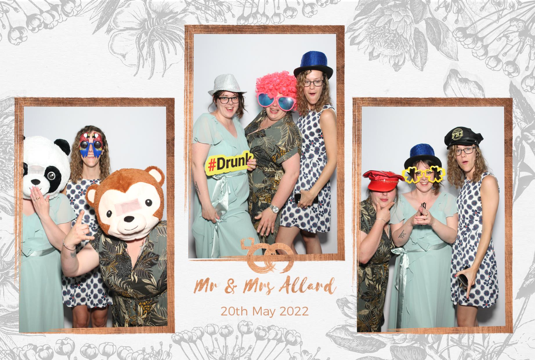 Mr and Mrs Allard  | View more photos from the event at gallery.myphotoboothexperience.co.uk/u/MyPhotoBoothExperienceLtd/Mr-and-Mrs-Allard