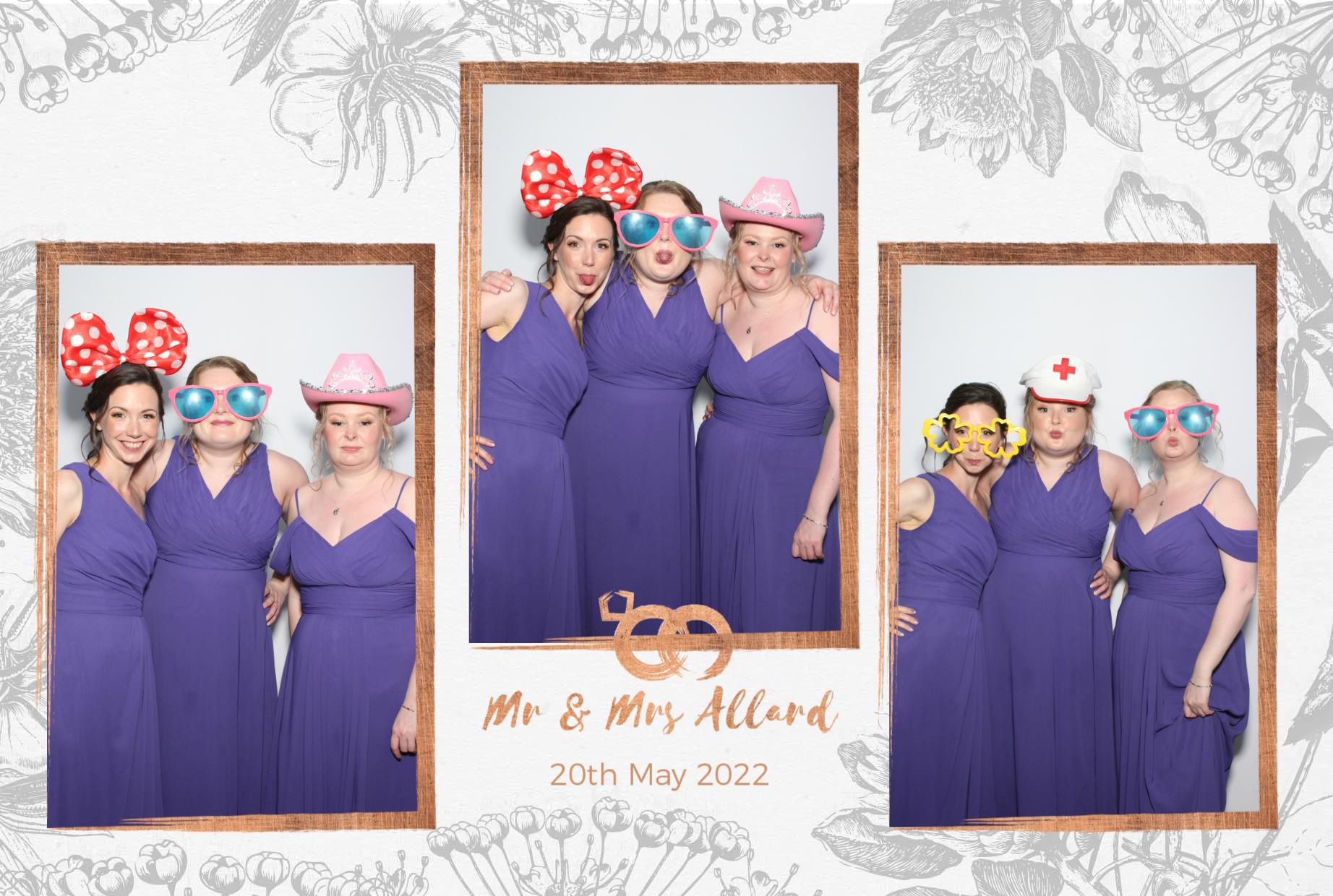 Mr and Mrs Allard  | View more photos from the event at gallery.myphotoboothexperience.co.uk/u/MyPhotoBoothExperienceLtd/Mr-and-Mrs-Allard