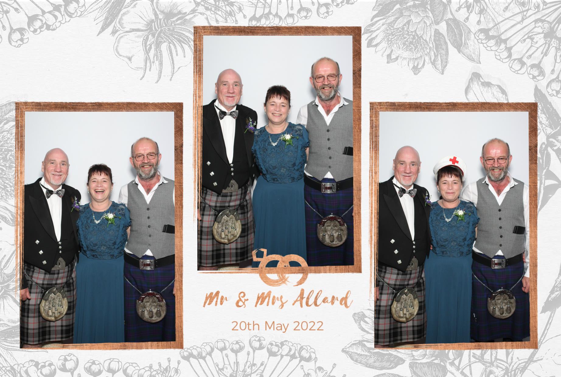 Mr and Mrs Allard  | View more photos from the event at gallery.myphotoboothexperience.co.uk/u/MyPhotoBoothExperienceLtd/Mr-and-Mrs-Allard