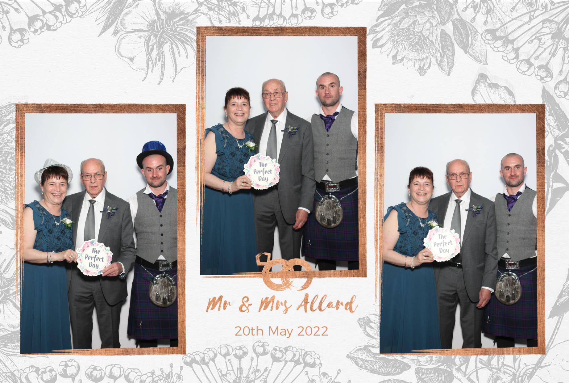 Mr and Mrs Allard  | View more photos from the event at gallery.myphotoboothexperience.co.uk/u/MyPhotoBoothExperienceLtd/Mr-and-Mrs-Allard