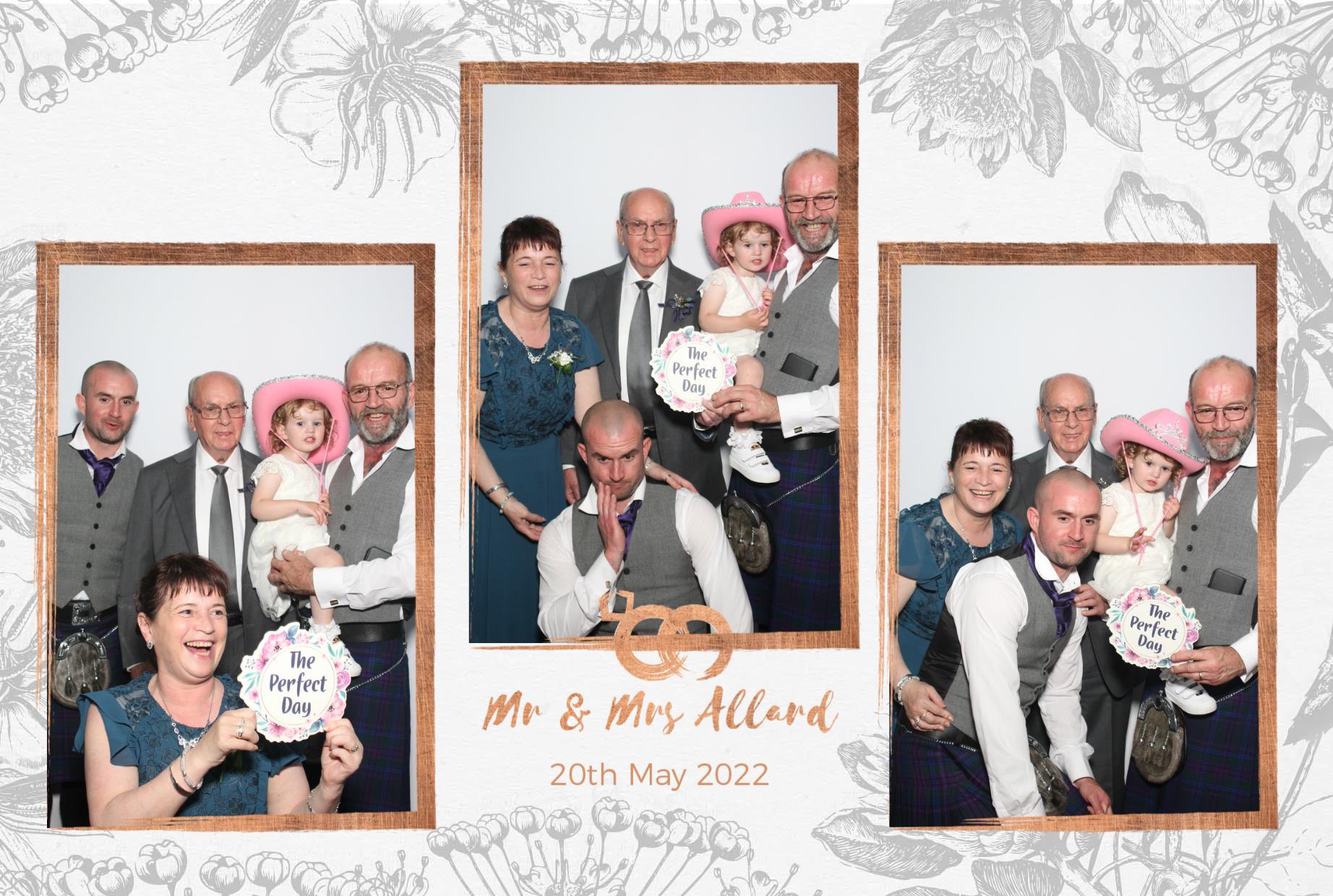 Mr and Mrs Allard  | View more photos from the event at gallery.myphotoboothexperience.co.uk/u/MyPhotoBoothExperienceLtd/Mr-and-Mrs-Allard