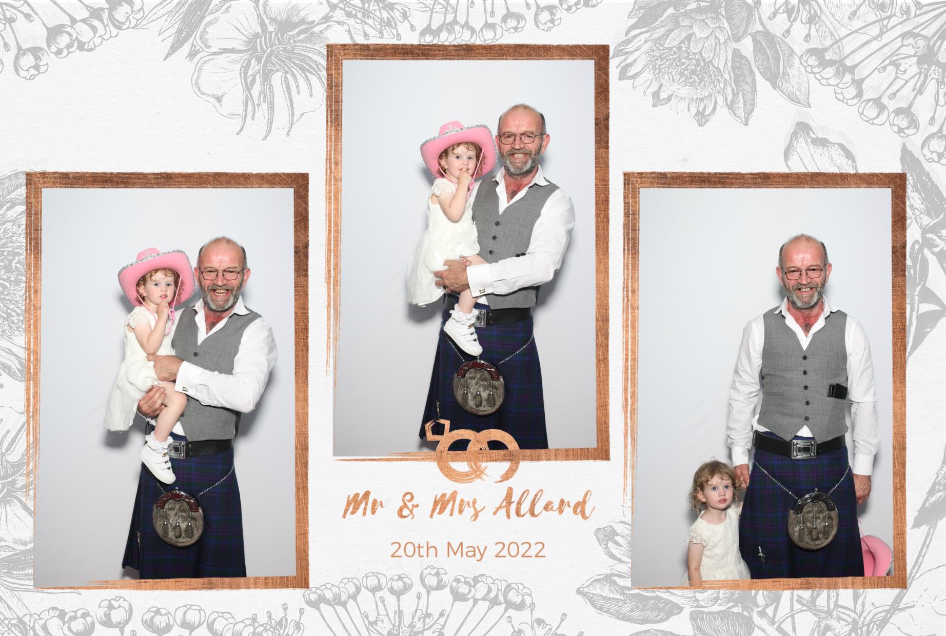 Mr and Mrs Allard  | View more photos from the event at gallery.myphotoboothexperience.co.uk/u/MyPhotoBoothExperienceLtd/Mr-and-Mrs-Allard