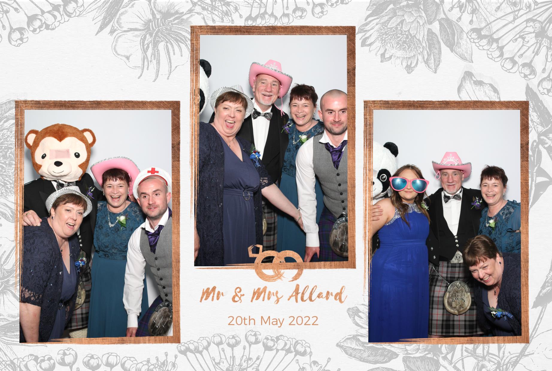 Mr and Mrs Allard  | View more photos from the event at gallery.myphotoboothexperience.co.uk/u/MyPhotoBoothExperienceLtd/Mr-and-Mrs-Allard