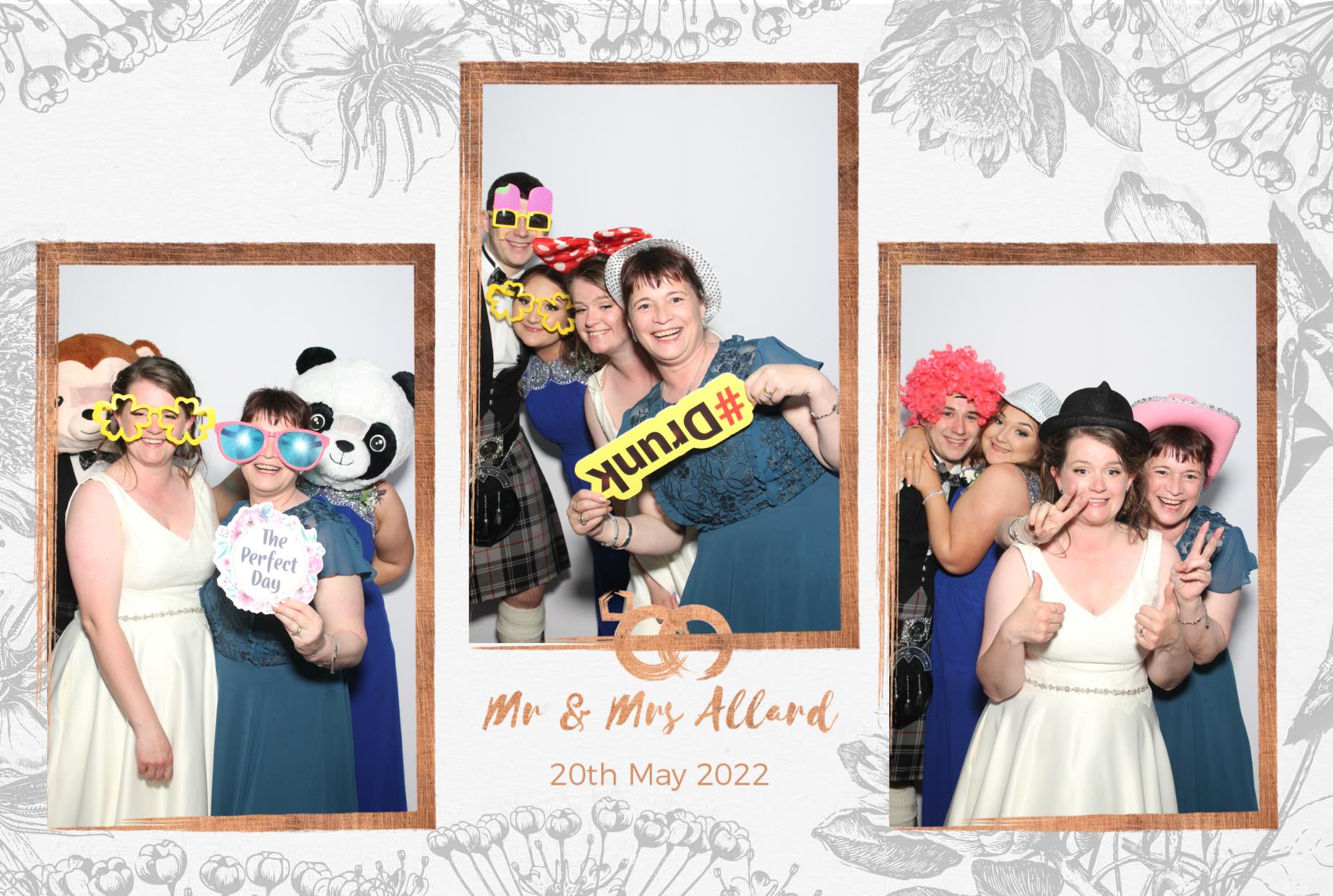Mr and Mrs Allard  | View more photos from the event at gallery.myphotoboothexperience.co.uk/u/MyPhotoBoothExperienceLtd/Mr-and-Mrs-Allard
