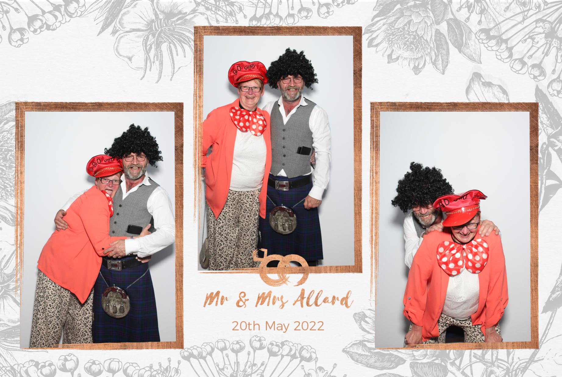 Mr and Mrs Allard  | View more photos from the event at gallery.myphotoboothexperience.co.uk/u/MyPhotoBoothExperienceLtd/Mr-and-Mrs-Allard