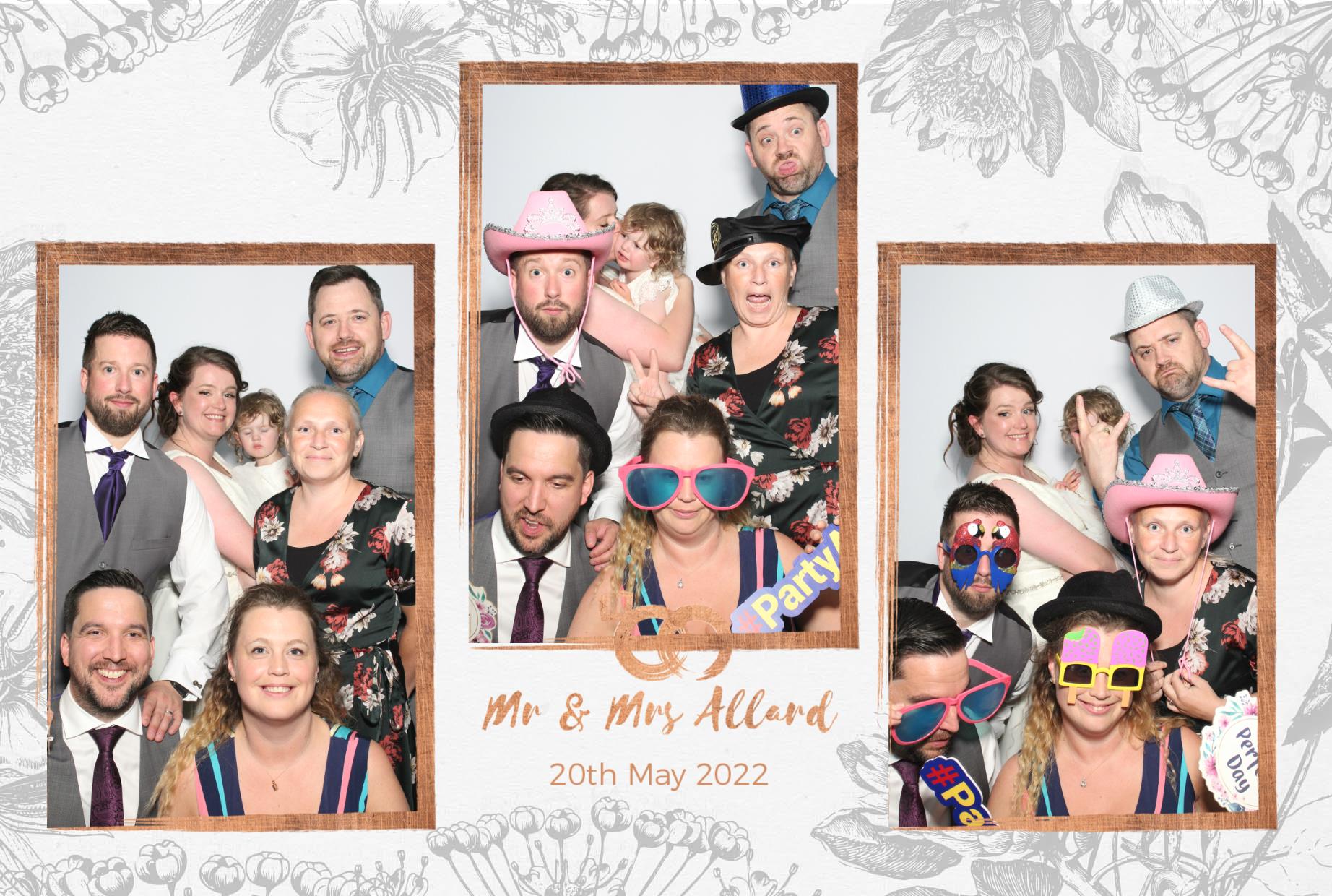 Mr and Mrs Allard  | View more photos from the event at gallery.myphotoboothexperience.co.uk/u/MyPhotoBoothExperienceLtd/Mr-and-Mrs-Allard