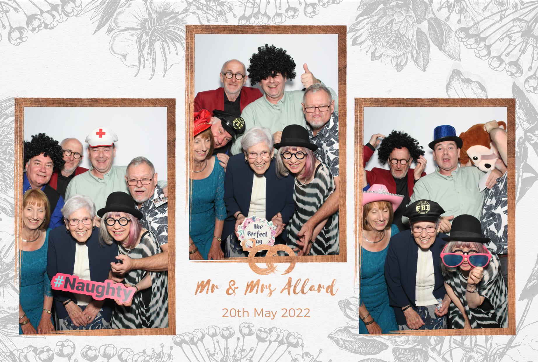 Mr and Mrs Allard  | View more photos from the event at gallery.myphotoboothexperience.co.uk/u/MyPhotoBoothExperienceLtd/Mr-and-Mrs-Allard