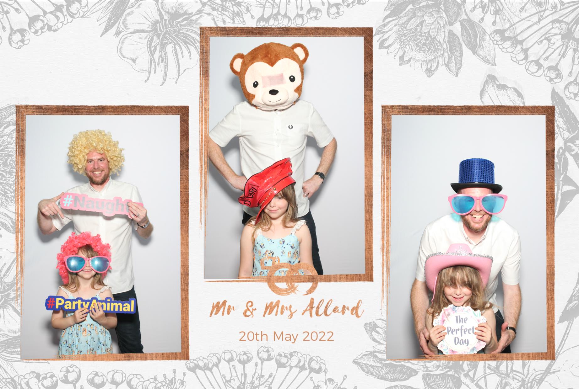 Mr and Mrs Allard  | View more photos from the event at gallery.myphotoboothexperience.co.uk/u/MyPhotoBoothExperienceLtd/Mr-and-Mrs-Allard