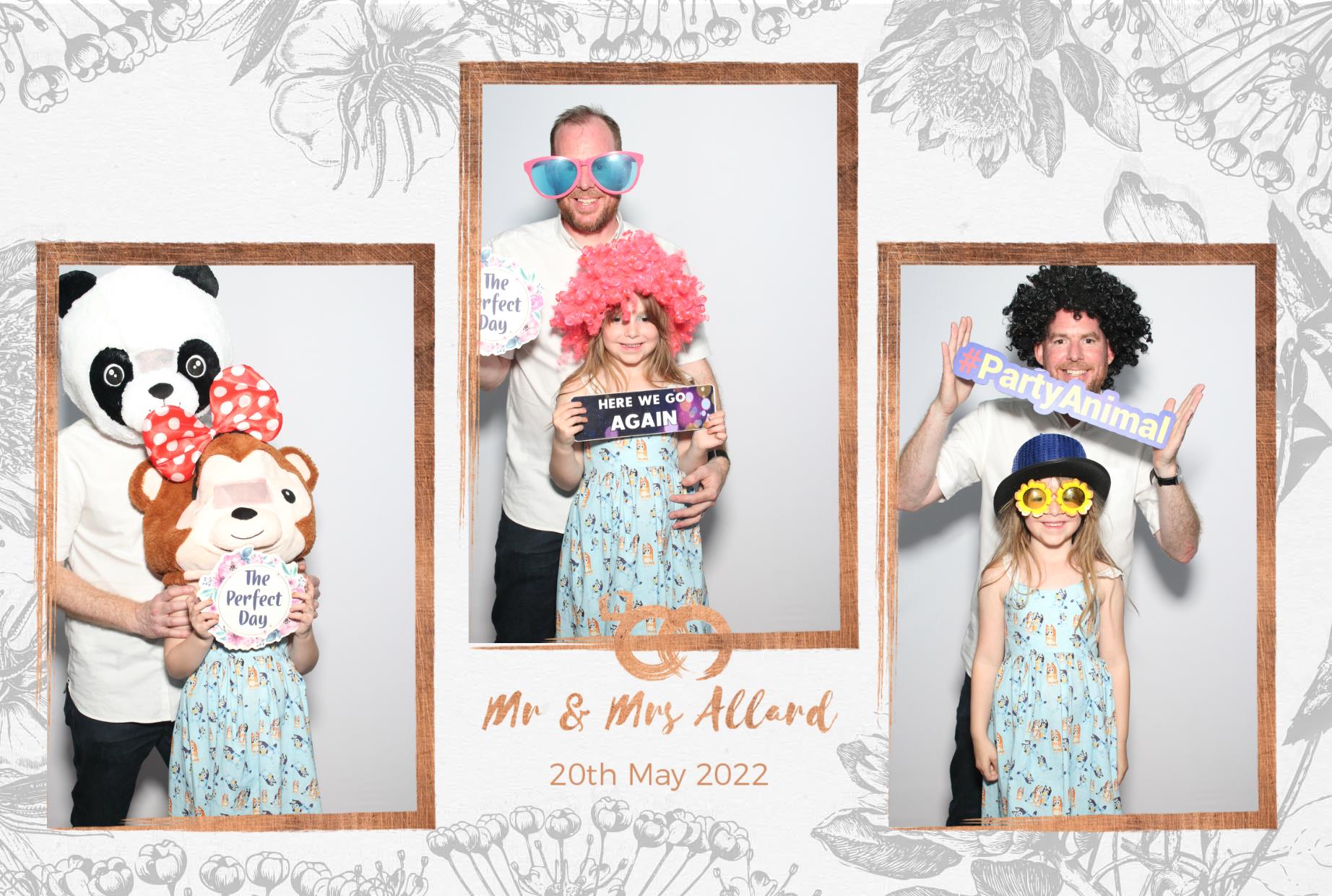 Mr and Mrs Allard  | View more photos from the event at gallery.myphotoboothexperience.co.uk/u/MyPhotoBoothExperienceLtd/Mr-and-Mrs-Allard