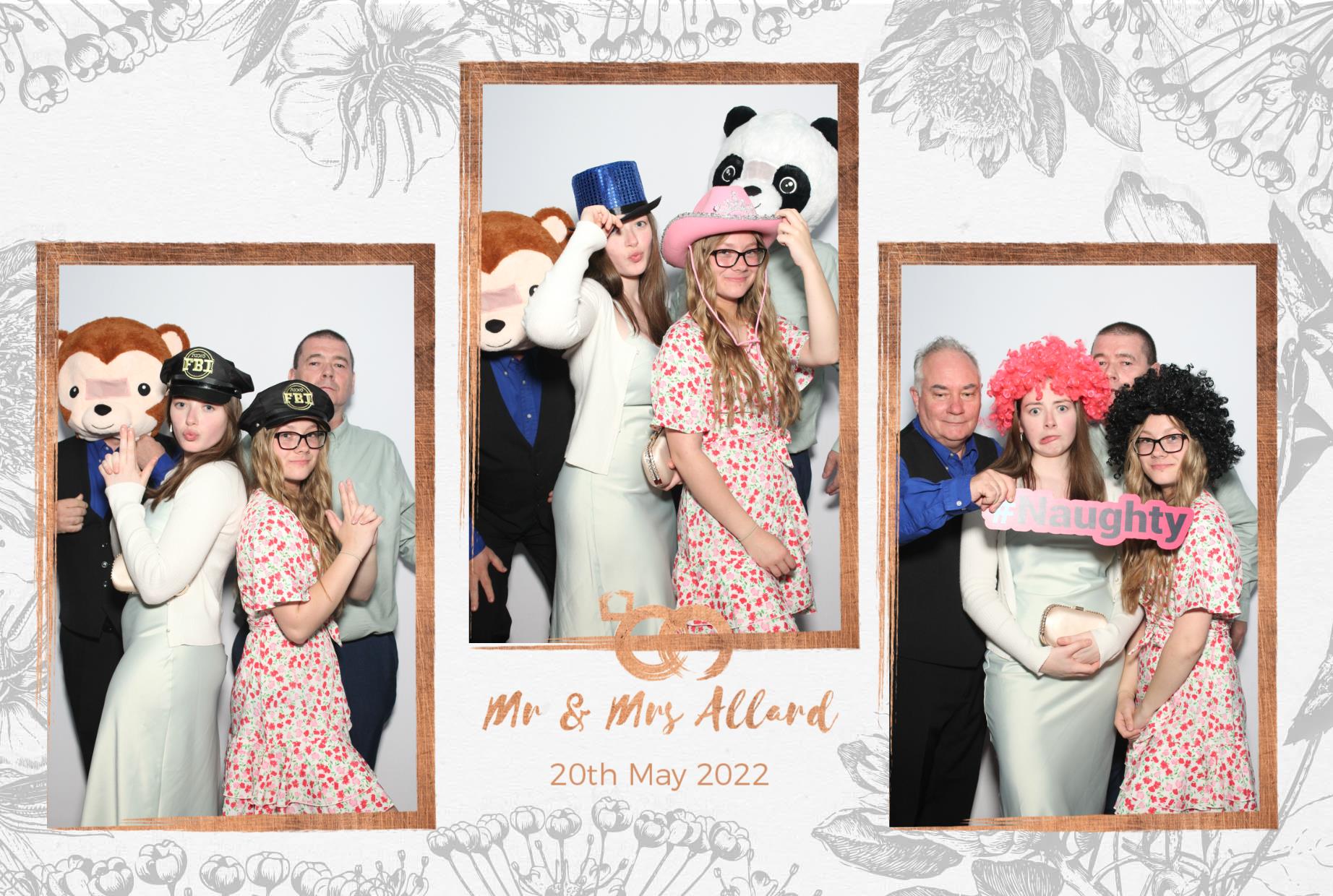 Mr and Mrs Allard  | View more photos from the event at gallery.myphotoboothexperience.co.uk/u/MyPhotoBoothExperienceLtd/Mr-and-Mrs-Allard