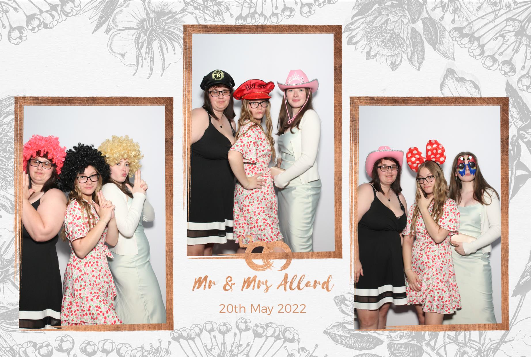 Mr and Mrs Allard  | View more photos from the event at gallery.myphotoboothexperience.co.uk/u/MyPhotoBoothExperienceLtd/Mr-and-Mrs-Allard