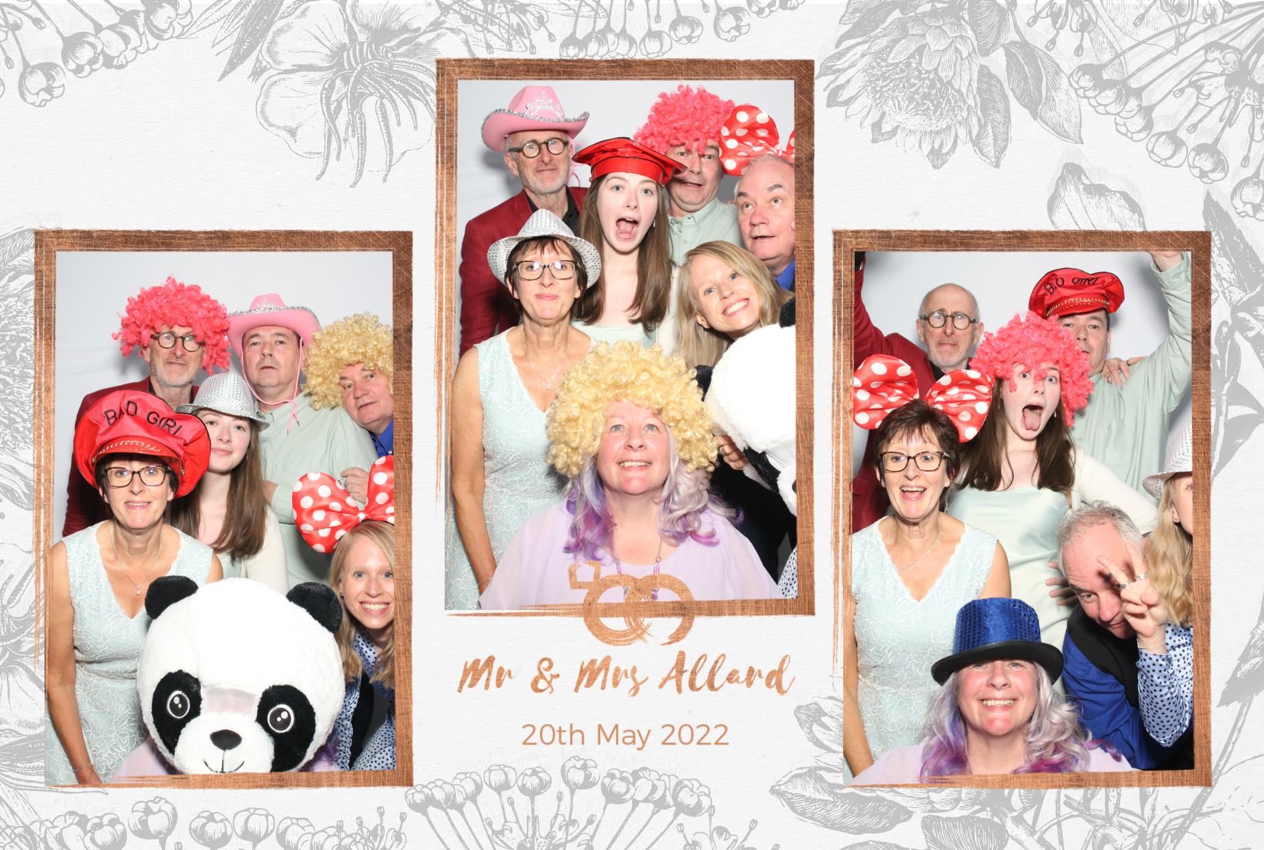 Mr and Mrs Allard  | View more photos from the event at gallery.myphotoboothexperience.co.uk/u/MyPhotoBoothExperienceLtd/Mr-and-Mrs-Allard