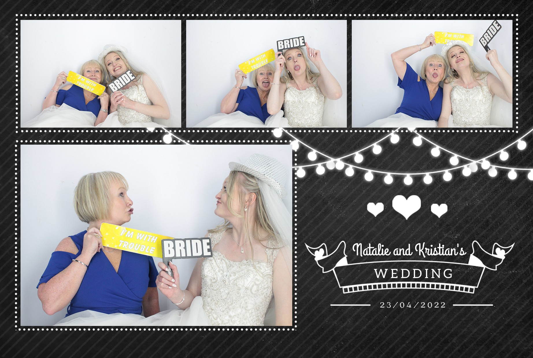 Natalie & kristian's Wedding  | View more photos from the event at gallery.myphotoboothexperience.co.uk/u/MyPhotoBoothExperienceLtd/Natalie-kristians-Wedding