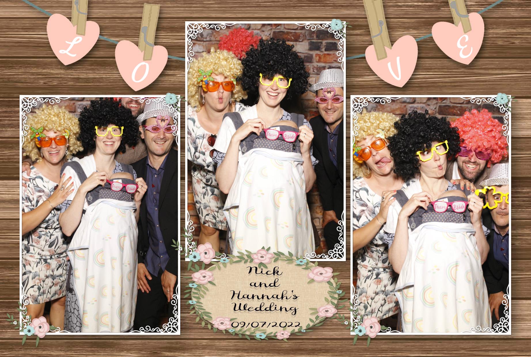 Nick and Hannah's Wedding  | View more photos from the event at gallery.myphotoboothexperience.co.uk/u/MyPhotoBoothExperienceLtd/Nick-and-Hannahs-Wedding