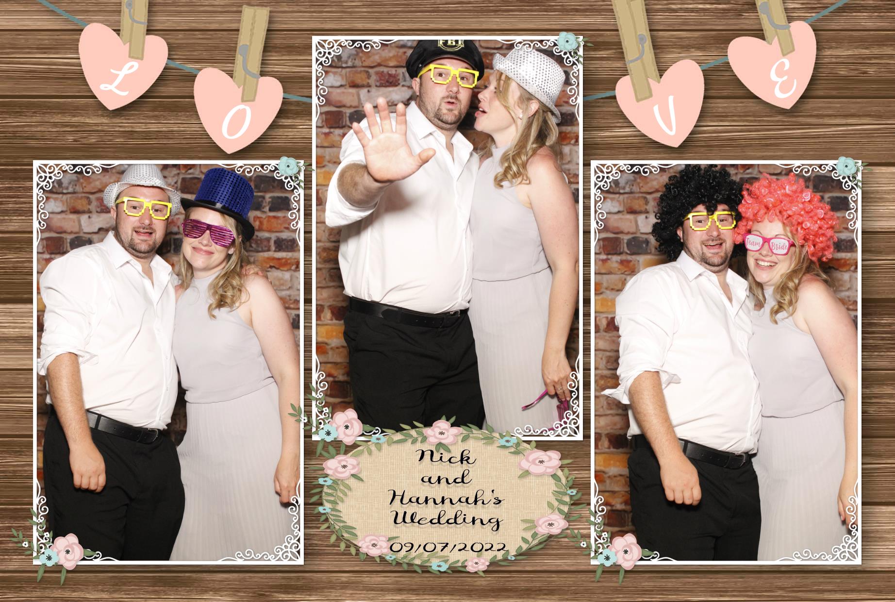 Nick and Hannah's Wedding  | View more photos from the event at gallery.myphotoboothexperience.co.uk/u/MyPhotoBoothExperienceLtd/Nick-and-Hannahs-Wedding