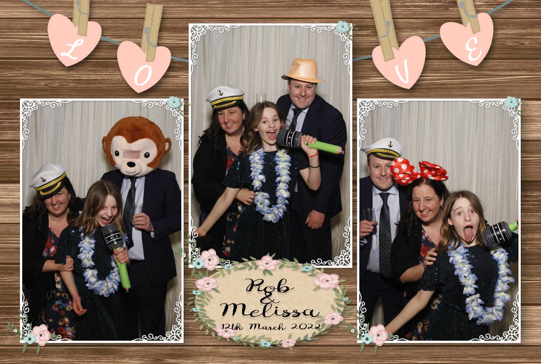 Rob and Melissa's Wedding  | View more photos from the event at gallery.myphotoboothexperience.co.uk/u/MyPhotoBoothExperienceLtd/Rob-and-Melissas-Wedding