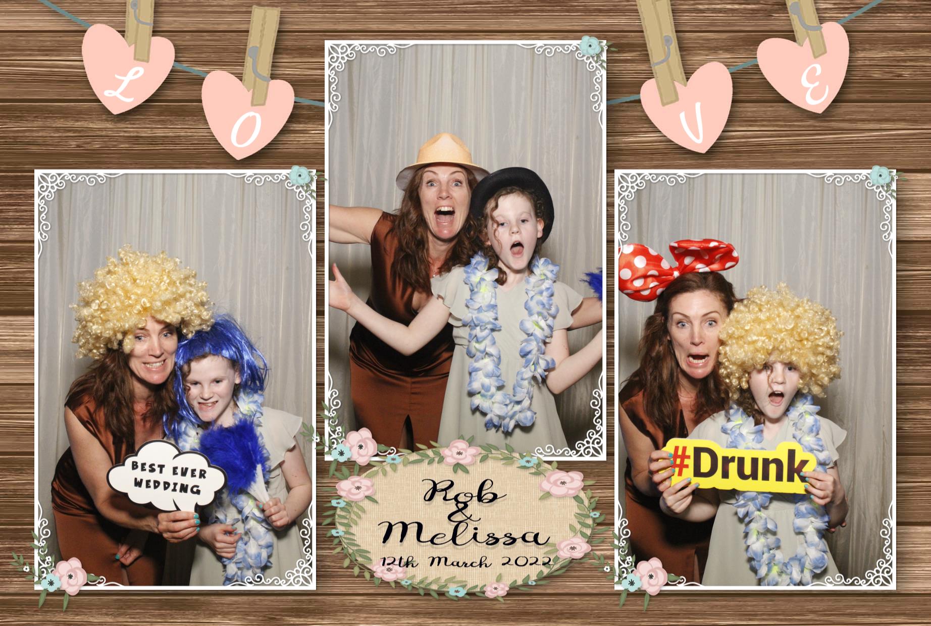Rob and Melissa's Wedding  | View more photos from the event at gallery.myphotoboothexperience.co.uk/u/MyPhotoBoothExperienceLtd/Rob-and-Melissas-Wedding