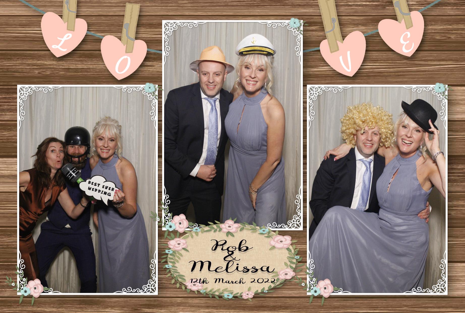 Rob and Melissa's Wedding  | View more photos from the event at gallery.myphotoboothexperience.co.uk/u/MyPhotoBoothExperienceLtd/Rob-and-Melissas-Wedding