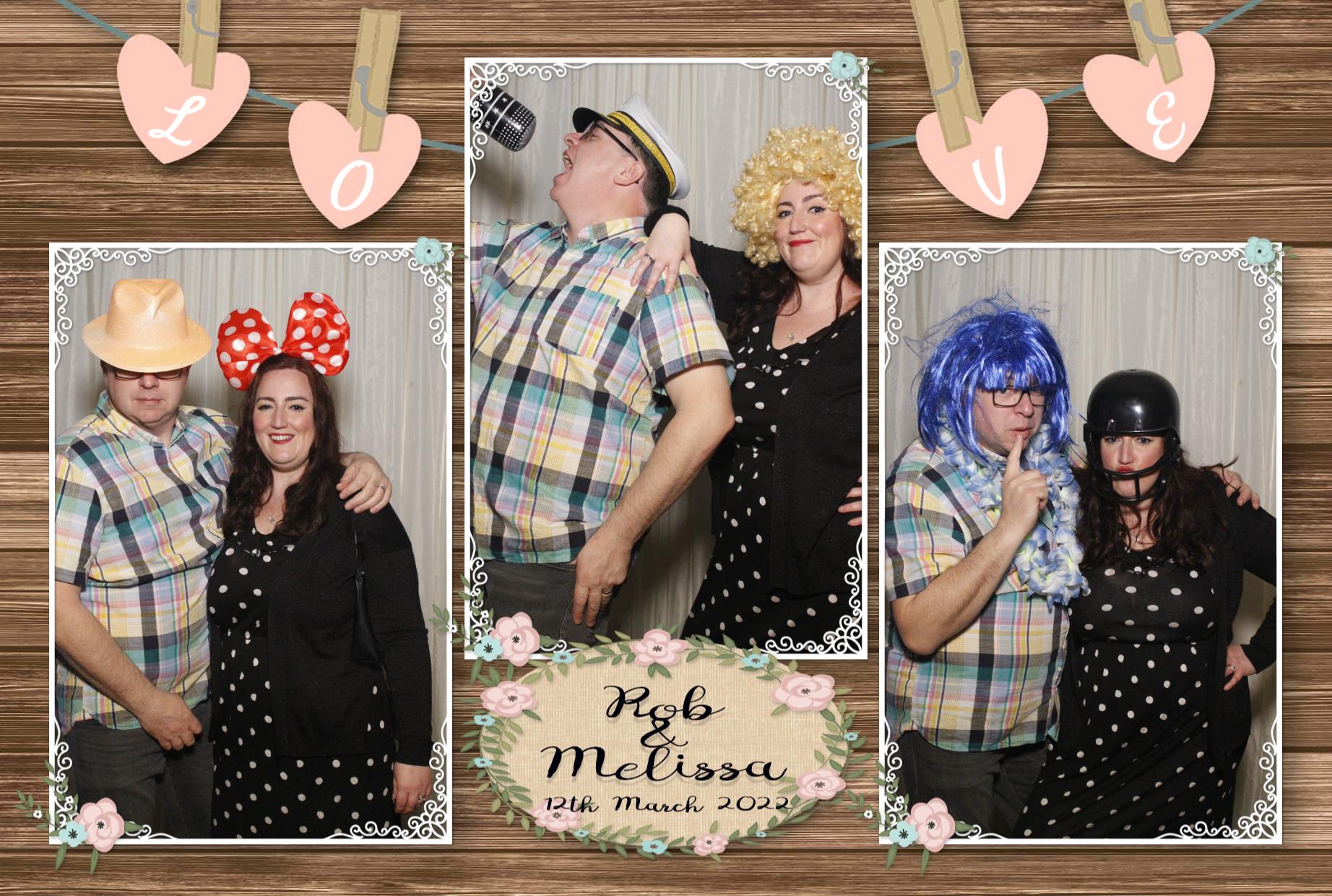 Rob and Melissa's Wedding  | View more photos from the event at gallery.myphotoboothexperience.co.uk/u/MyPhotoBoothExperienceLtd/Rob-and-Melissas-Wedding