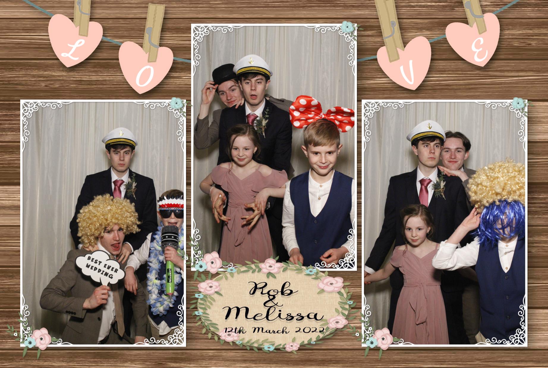 Rob and Melissa's Wedding  | View more photos from the event at gallery.myphotoboothexperience.co.uk/u/MyPhotoBoothExperienceLtd/Rob-and-Melissas-Wedding