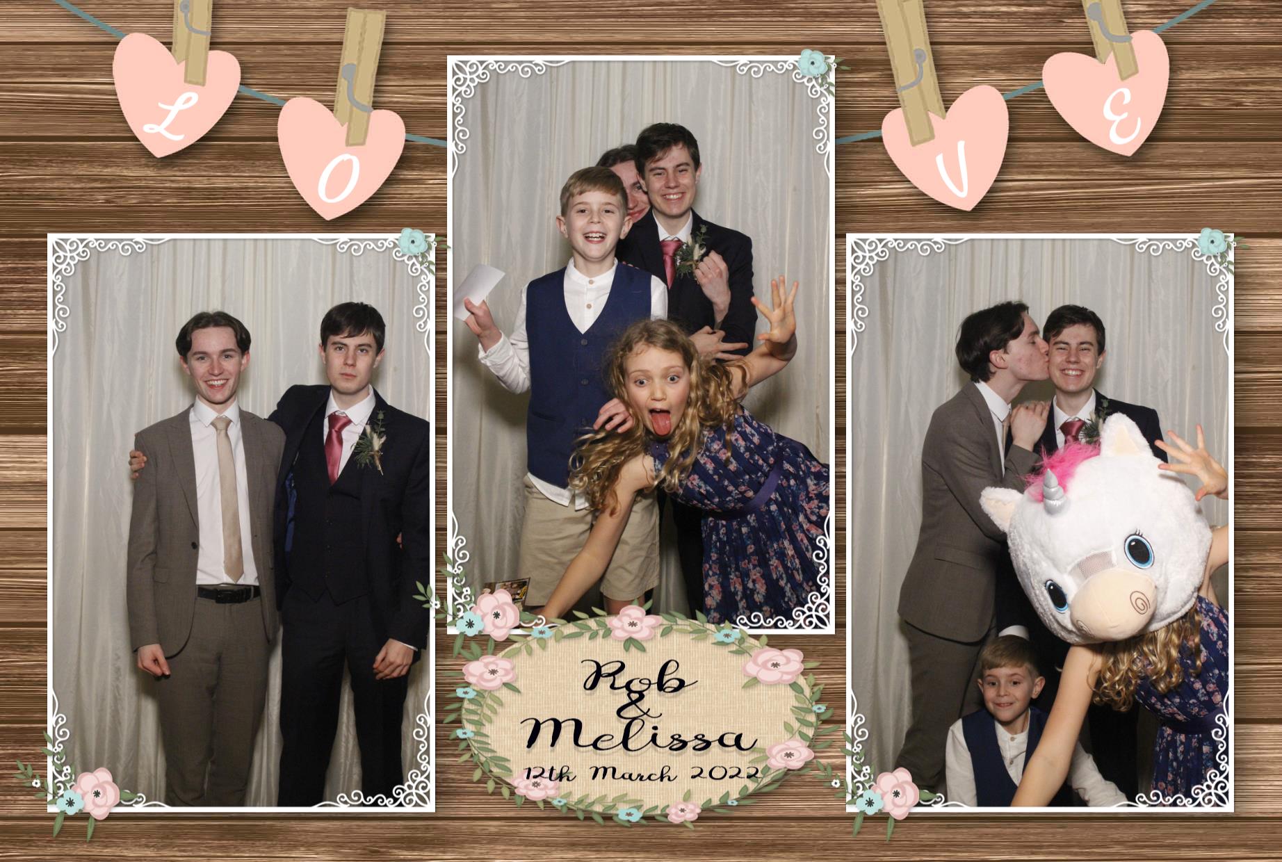 Rob and Melissa's Wedding  | View more photos from the event at gallery.myphotoboothexperience.co.uk/u/MyPhotoBoothExperienceLtd/Rob-and-Melissas-Wedding