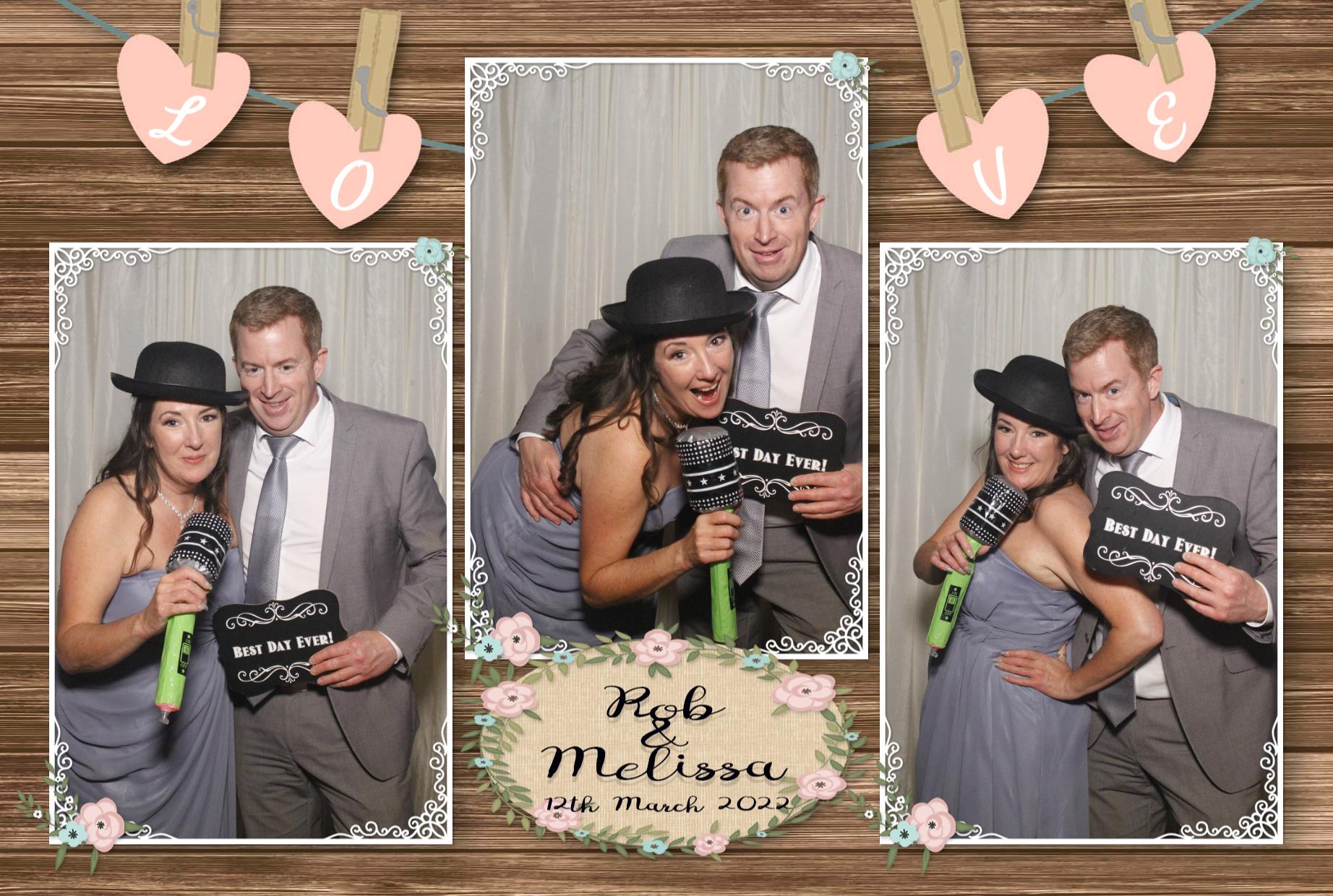 Rob and Melissa's Wedding  | View more photos from the event at gallery.myphotoboothexperience.co.uk/u/MyPhotoBoothExperienceLtd/Rob-and-Melissas-Wedding