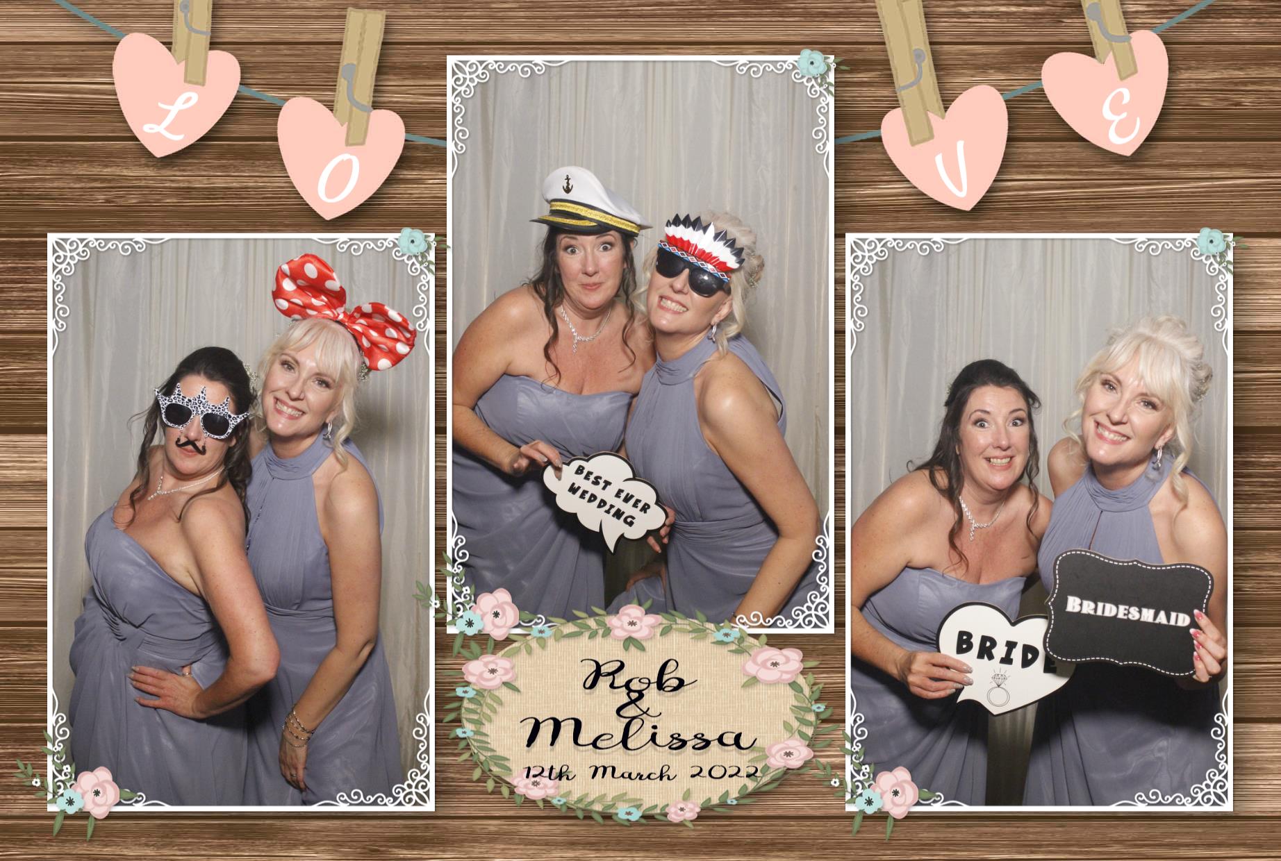 Rob and Melissa's Wedding  | View more photos from the event at gallery.myphotoboothexperience.co.uk/u/MyPhotoBoothExperienceLtd/Rob-and-Melissas-Wedding