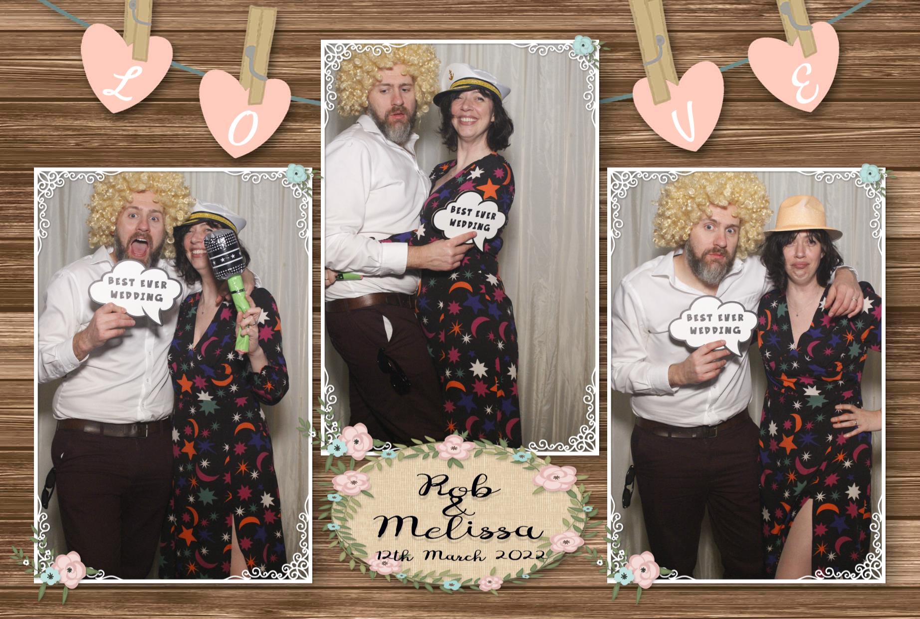 Rob and Melissa's Wedding  | View more photos from the event at gallery.myphotoboothexperience.co.uk/u/MyPhotoBoothExperienceLtd/Rob-and-Melissas-Wedding