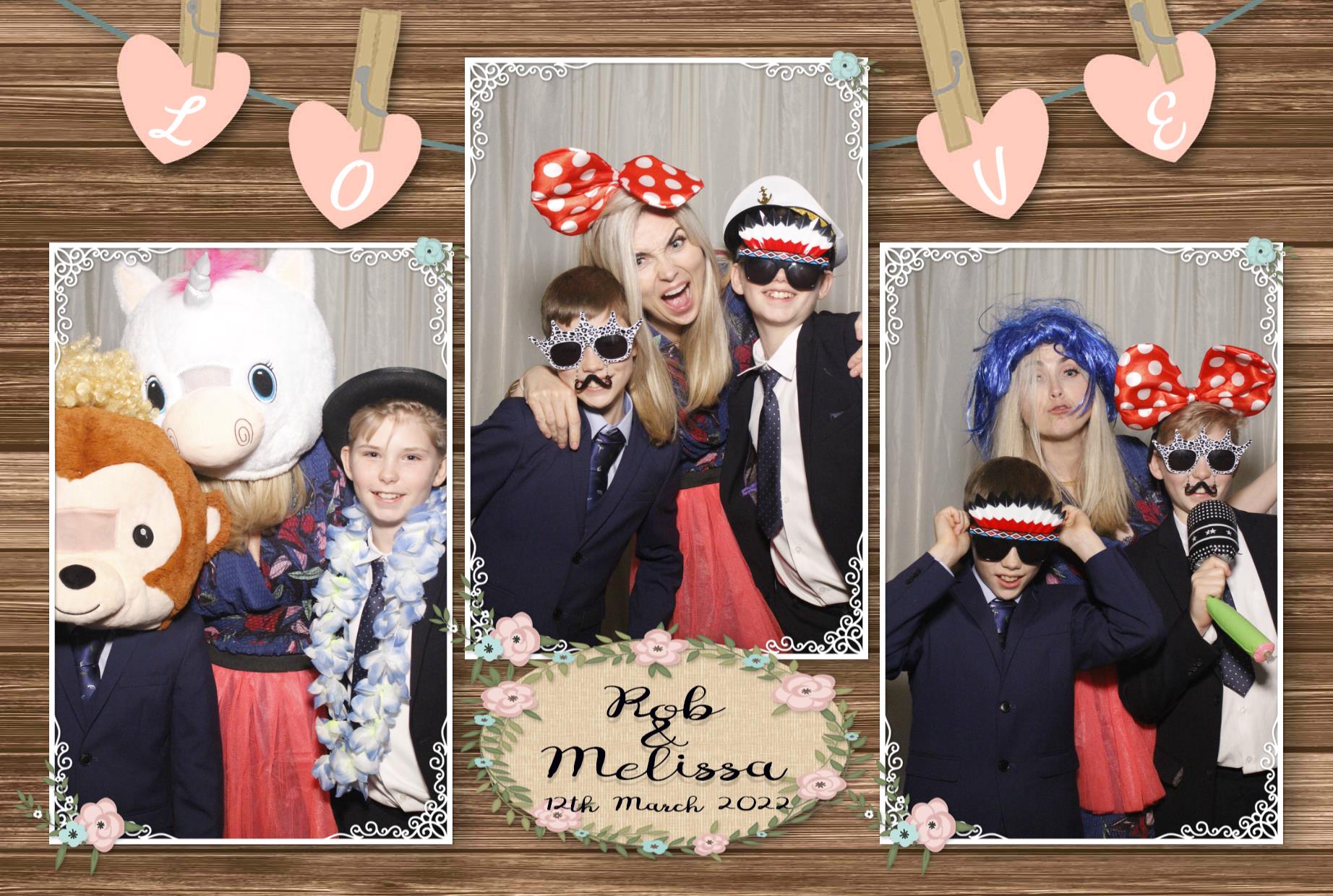 Rob and Melissa's Wedding  | View more photos from the event at gallery.myphotoboothexperience.co.uk/u/MyPhotoBoothExperienceLtd/Rob-and-Melissas-Wedding
