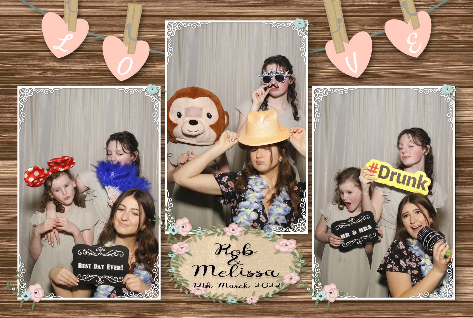 Rob and Melissa's Wedding  | View more photos from the event at gallery.myphotoboothexperience.co.uk/u/MyPhotoBoothExperienceLtd/Rob-and-Melissas-Wedding