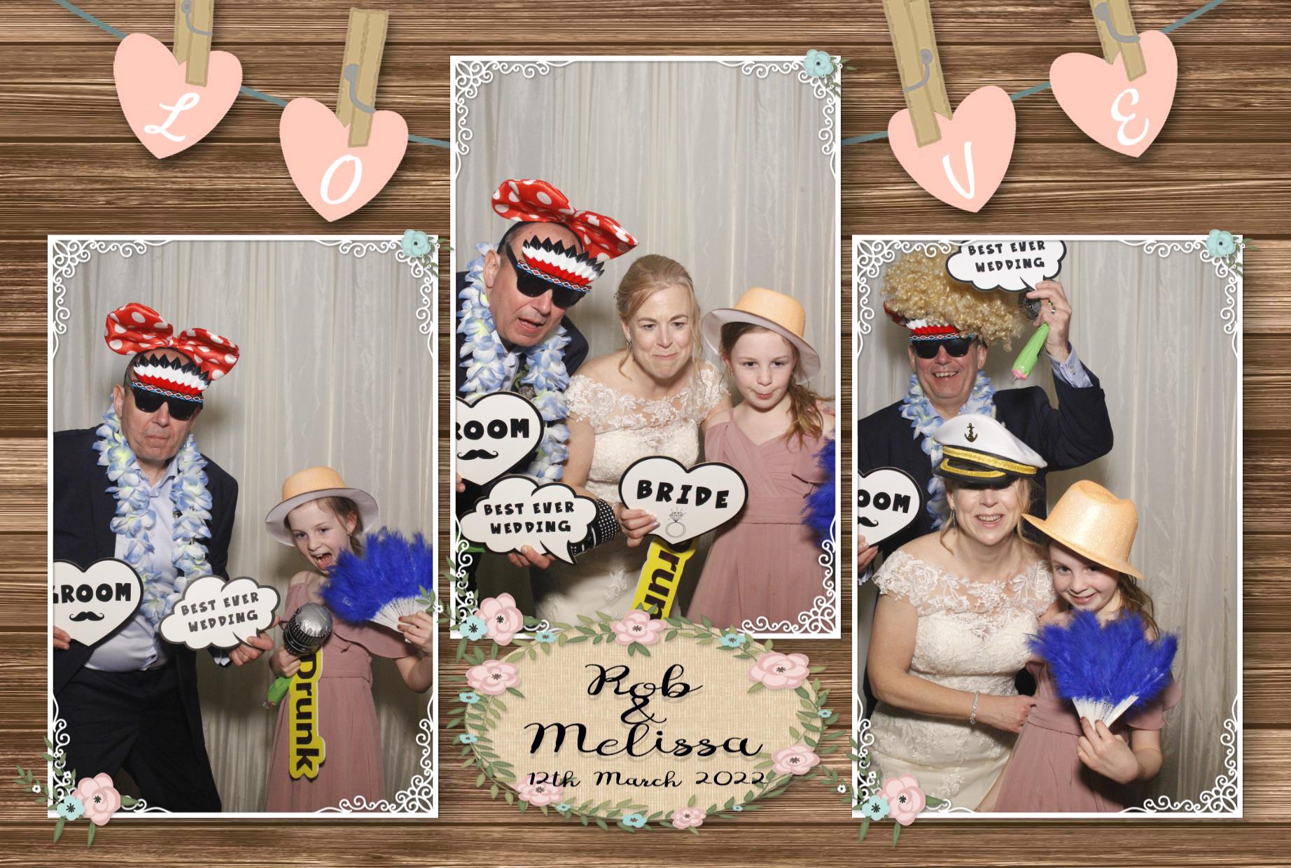 Rob and Melissa's Wedding  | View more photos from the event at gallery.myphotoboothexperience.co.uk/u/MyPhotoBoothExperienceLtd/Rob-and-Melissas-Wedding