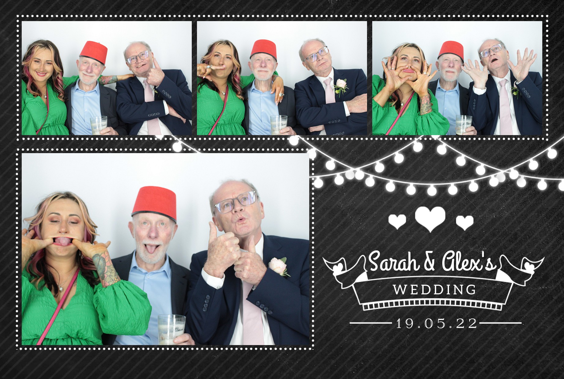 Sarah & Alex's Wedding  | View more photos from the event at gallery.myphotoboothexperience.co.uk/u/MyPhotoBoothExperienceLtd/Sarah-Alexs-Wedding