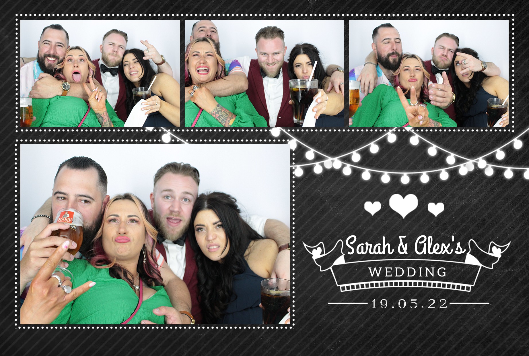 Sarah & Alex's Wedding  | View more photos from the event at gallery.myphotoboothexperience.co.uk/u/MyPhotoBoothExperienceLtd/Sarah-Alexs-Wedding