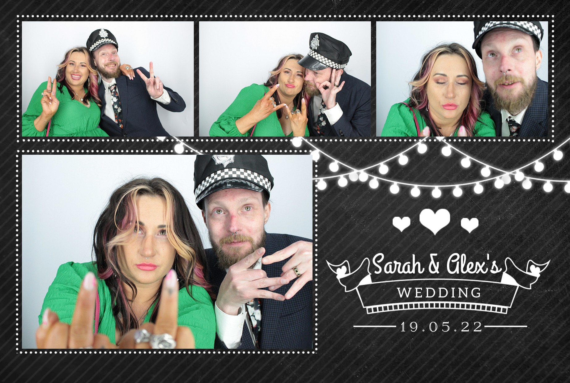 Sarah & Alex's Wedding  | View more photos from the event at gallery.myphotoboothexperience.co.uk/u/MyPhotoBoothExperienceLtd/Sarah-Alexs-Wedding