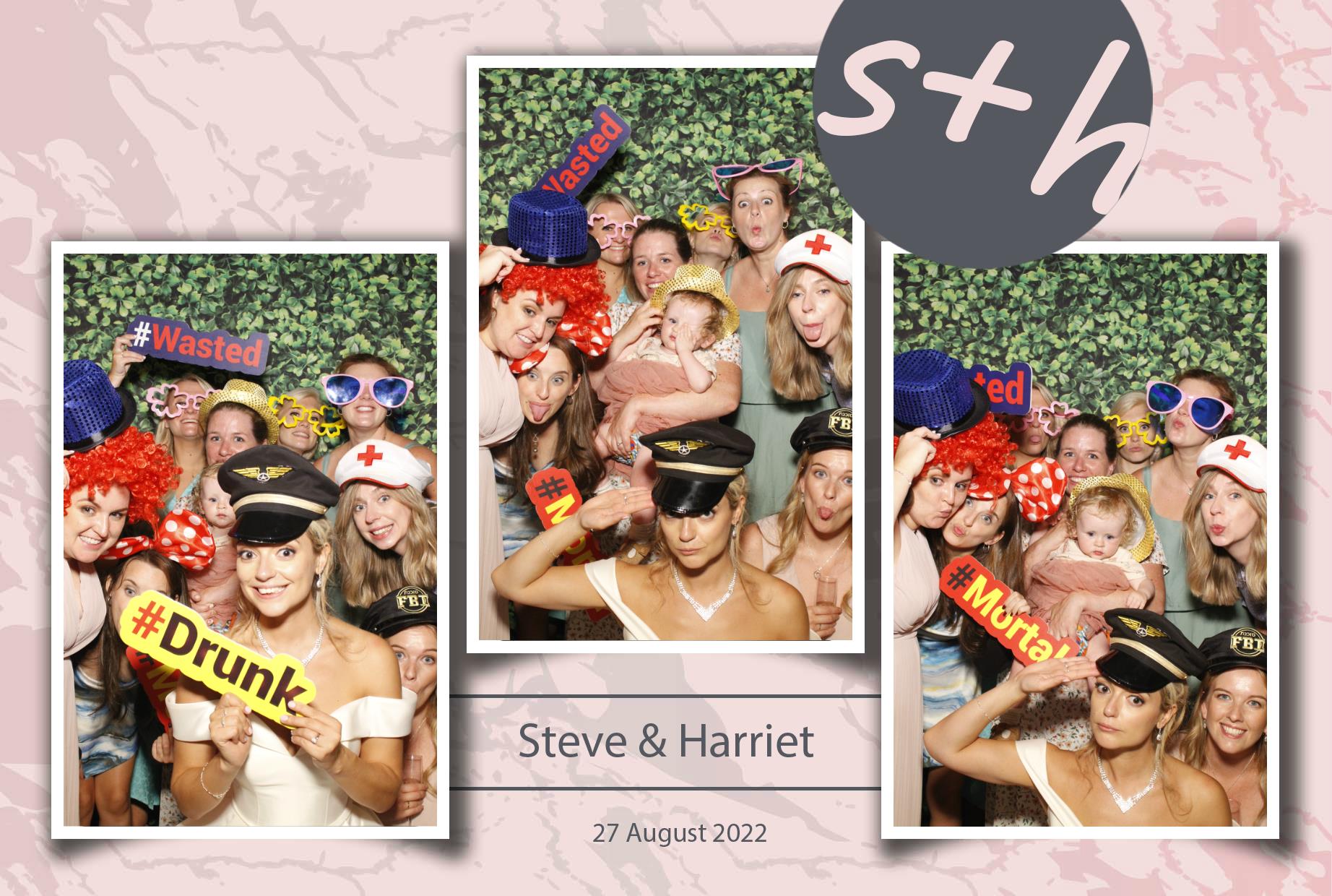 Steve & Harriet's Wedding  | View more photos from the event at gallery.myphotoboothexperience.co.uk/u/MyPhotoBoothExperienceLtd/Steve-Harriets-Wedding