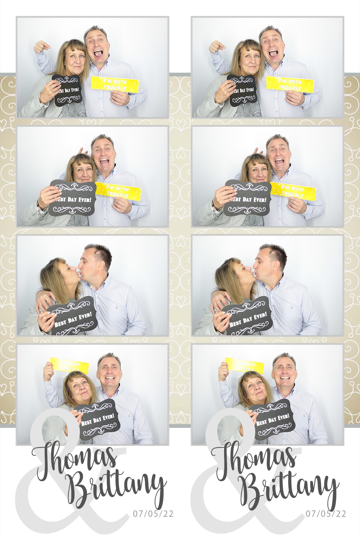 Thomas & brittany's Wedding  | View more photos from the event at gallery.myphotoboothexperience.co.uk/u/MyPhotoBoothExperienceLtd/Thomas-brittanys-Wedding