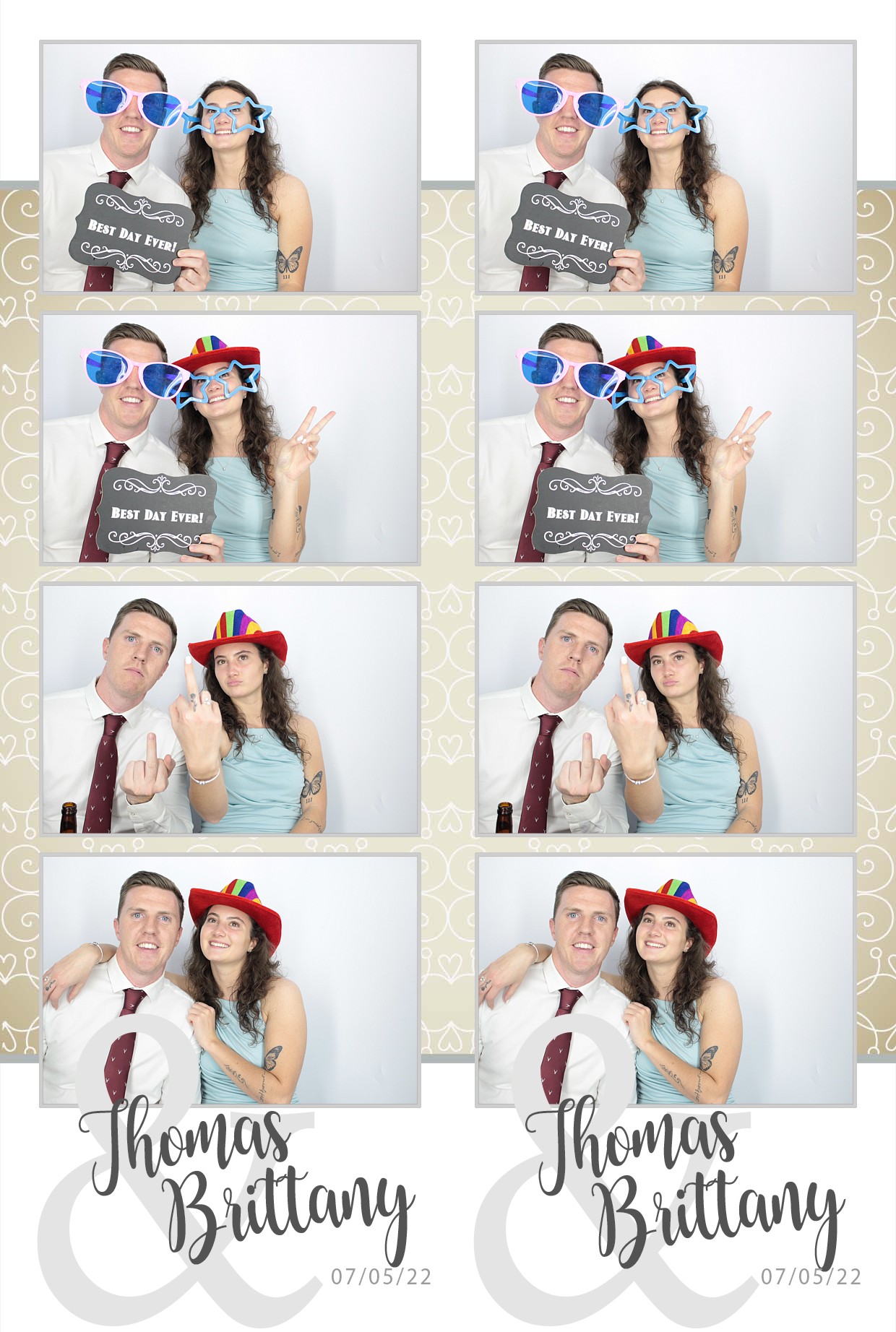 Thomas & brittany's Wedding  | View more photos from the event at gallery.myphotoboothexperience.co.uk/u/MyPhotoBoothExperienceLtd/Thomas-brittanys-Wedding