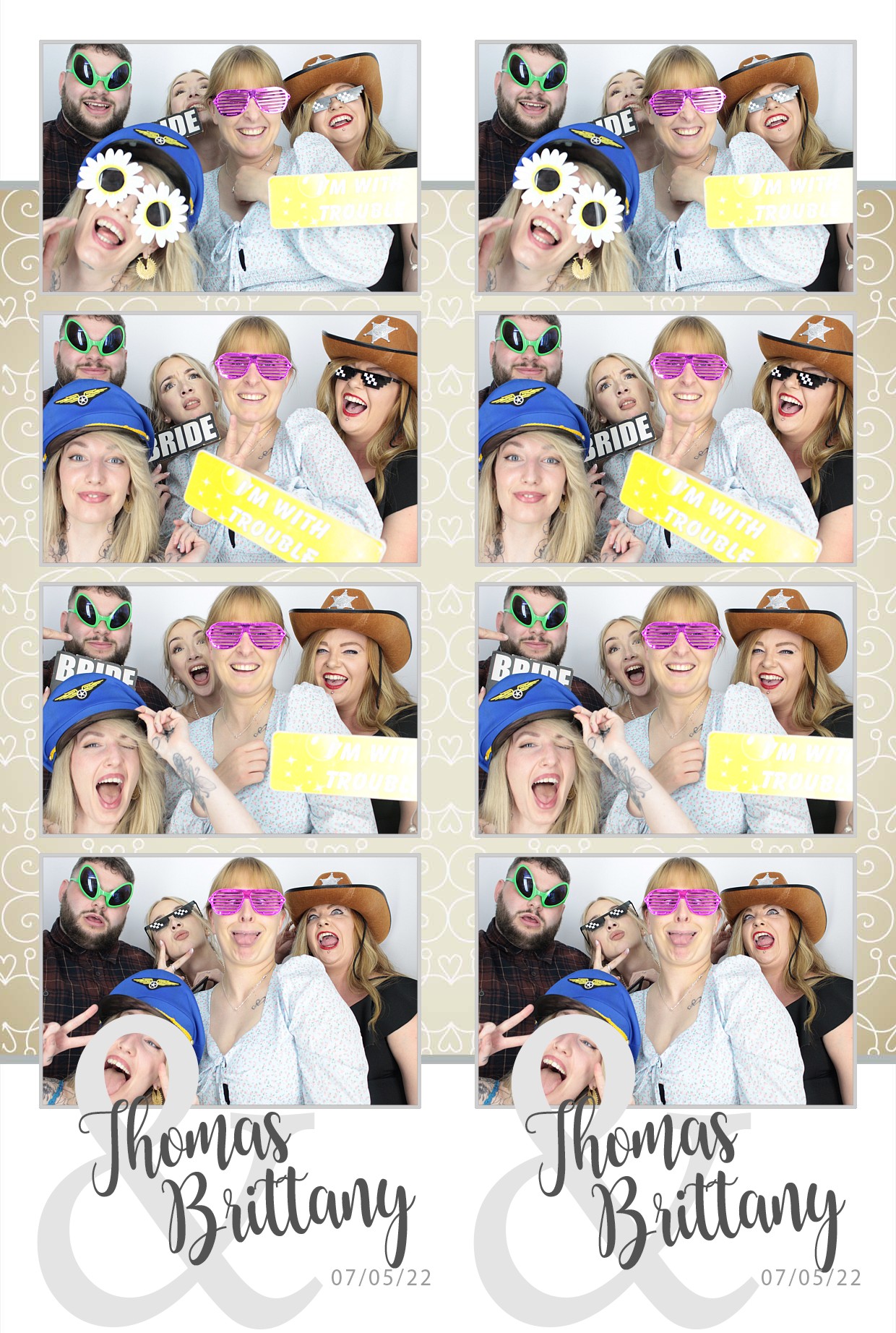 Thomas & brittany's Wedding  | View more photos from the event at gallery.myphotoboothexperience.co.uk/u/MyPhotoBoothExperienceLtd/Thomas-brittanys-Wedding