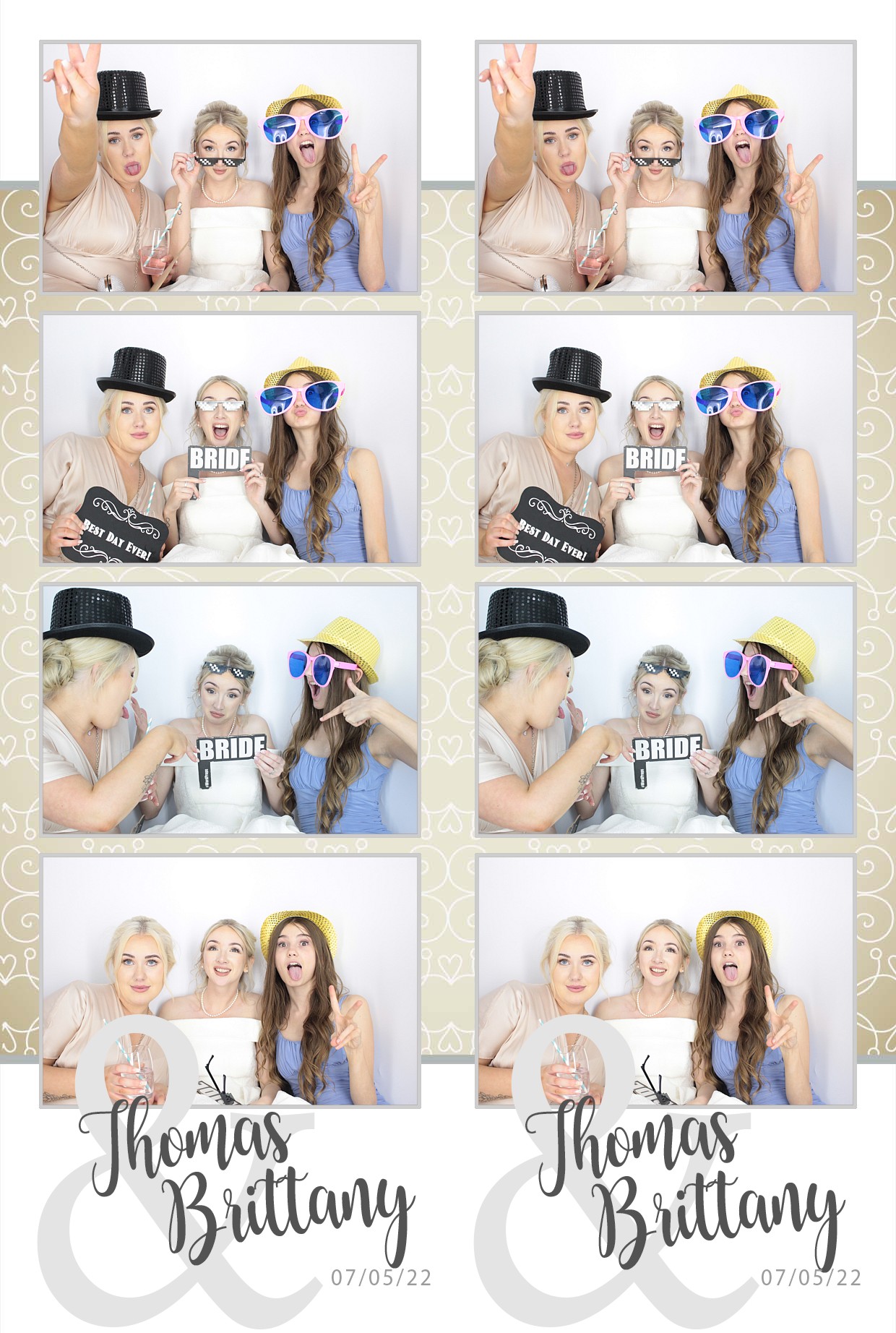 Thomas & brittany's Wedding  | View more photos from the event at gallery.myphotoboothexperience.co.uk/u/MyPhotoBoothExperienceLtd/Thomas-brittanys-Wedding