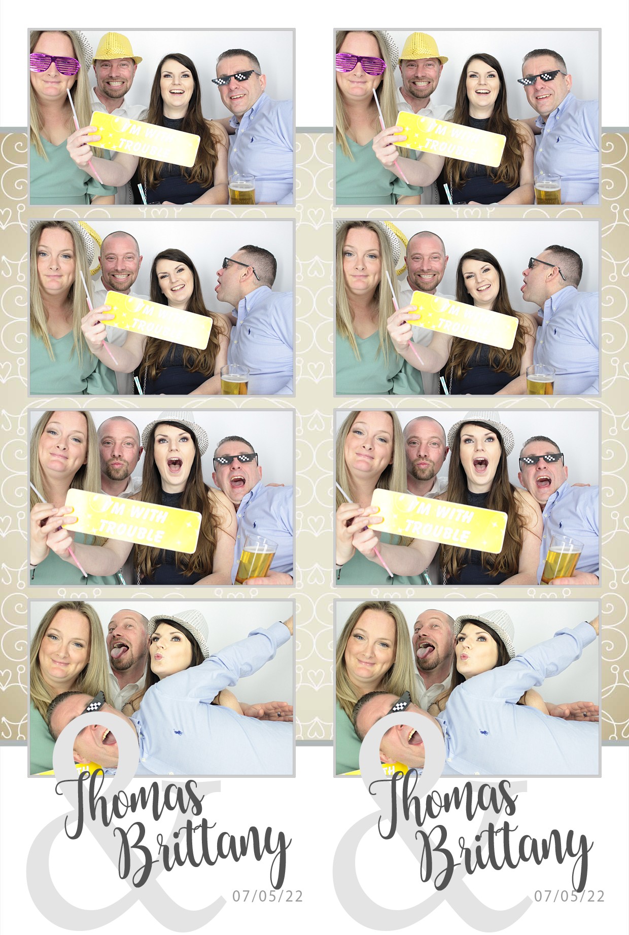 Thomas & brittany's Wedding  | View more photos from the event at gallery.myphotoboothexperience.co.uk/u/MyPhotoBoothExperienceLtd/Thomas-brittanys-Wedding