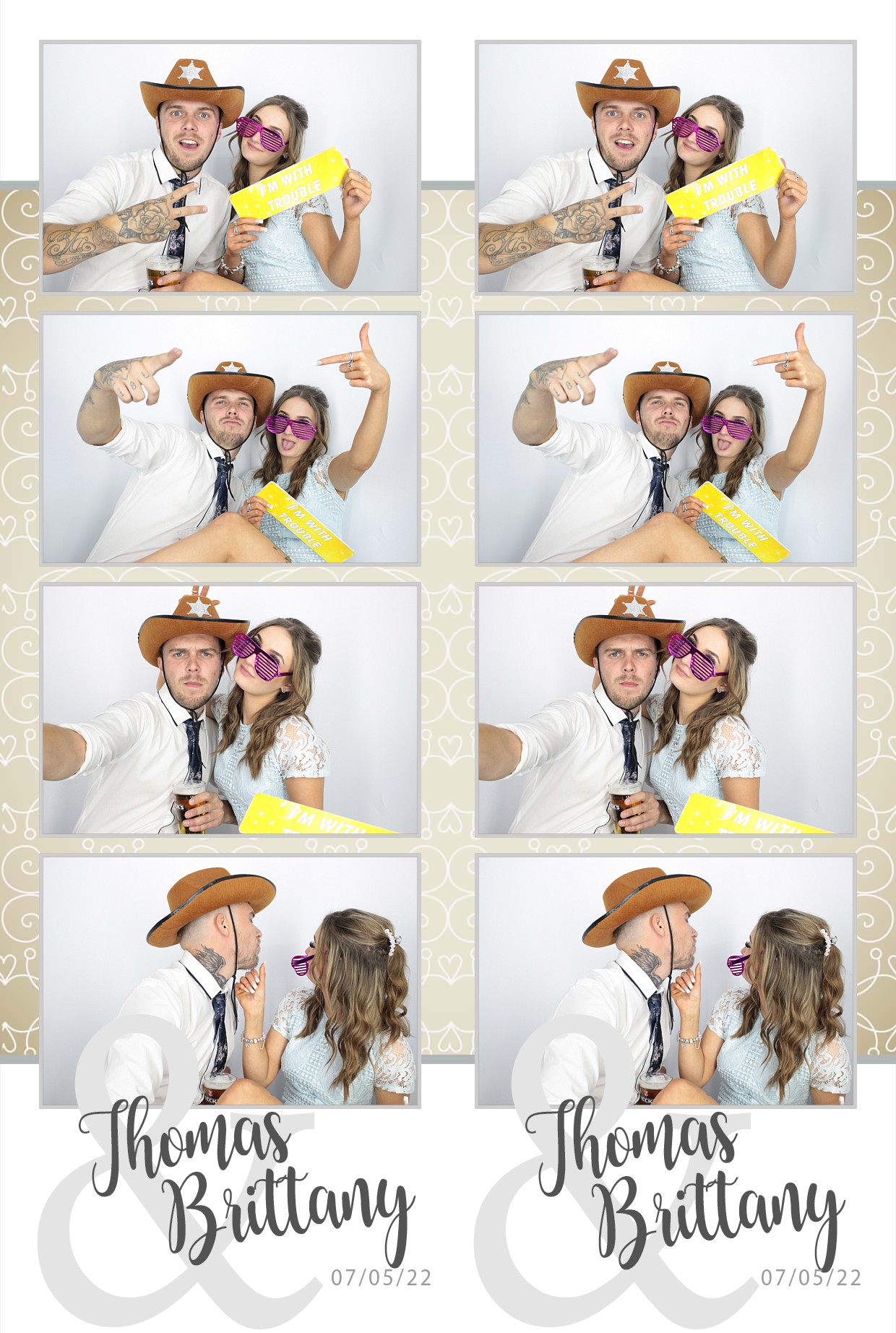 Thomas & brittany's Wedding  | View more photos from the event at gallery.myphotoboothexperience.co.uk/u/MyPhotoBoothExperienceLtd/Thomas-brittanys-Wedding