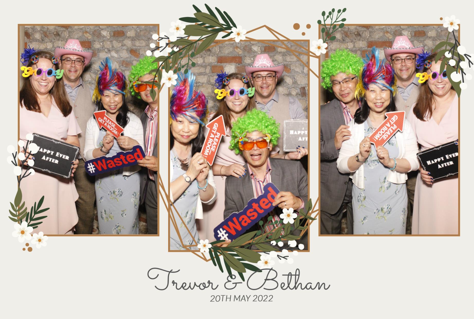 Trevor & Bethan's Wedding  | View more photos from the event at gallery.myphotoboothexperience.co.uk/u/MyPhotoBoothExperienceLtd/Trevor-Bethans-Wedding